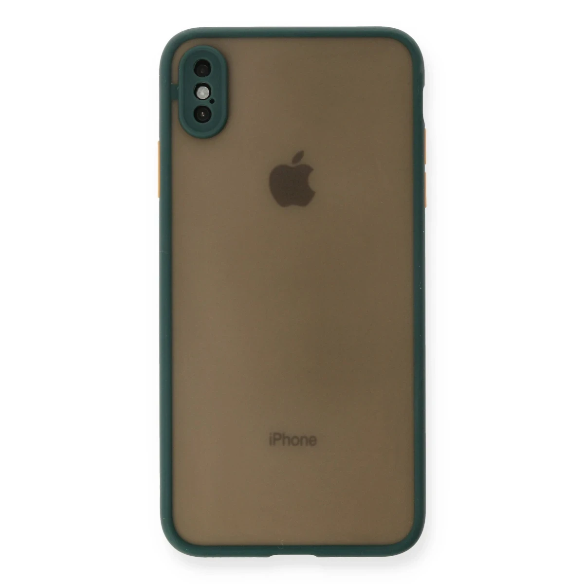 Newface Apple iPhone XS Max Kılıf Montreal Silikon Kapak - Yeşil