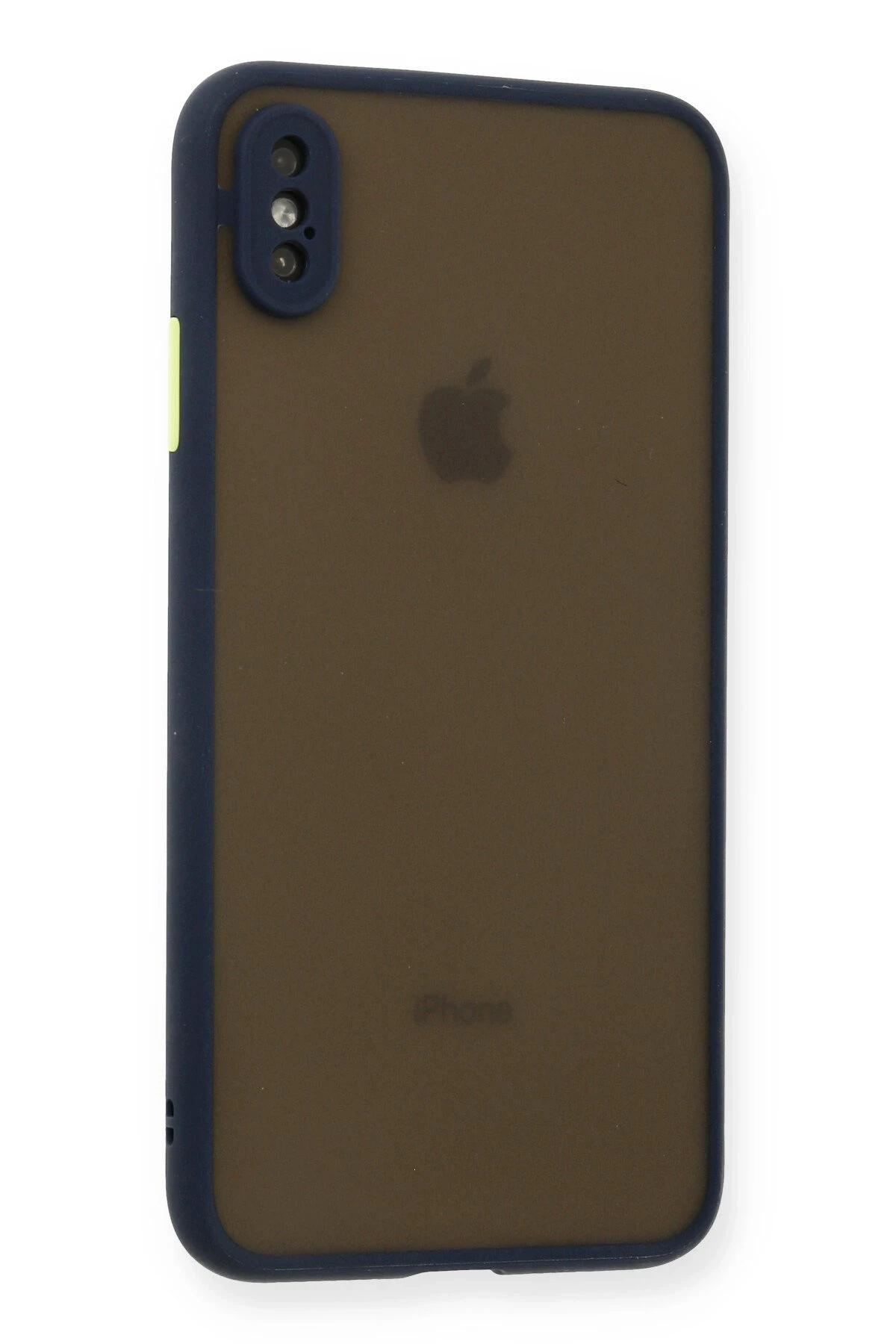 Newface iPhone XS Max Kılıf Montreal Silikon Kapak - Lacivert