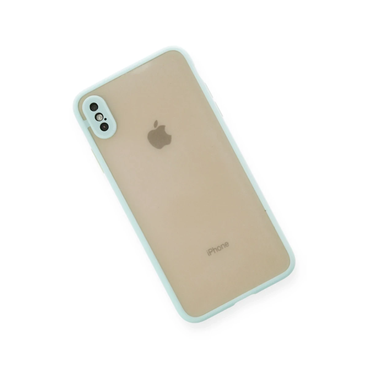 Apple iPhone XS Max Kılıf Montreal Silikon Kapak - Turkuaz