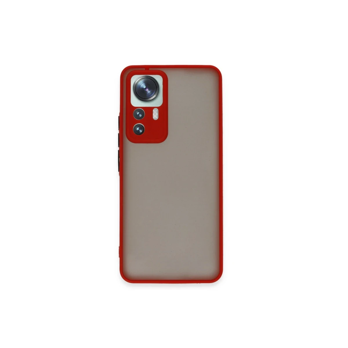 Newface Xiaomi Mi 12T Pro Kılıf Montreal Silikon Kapak - Kırmızı