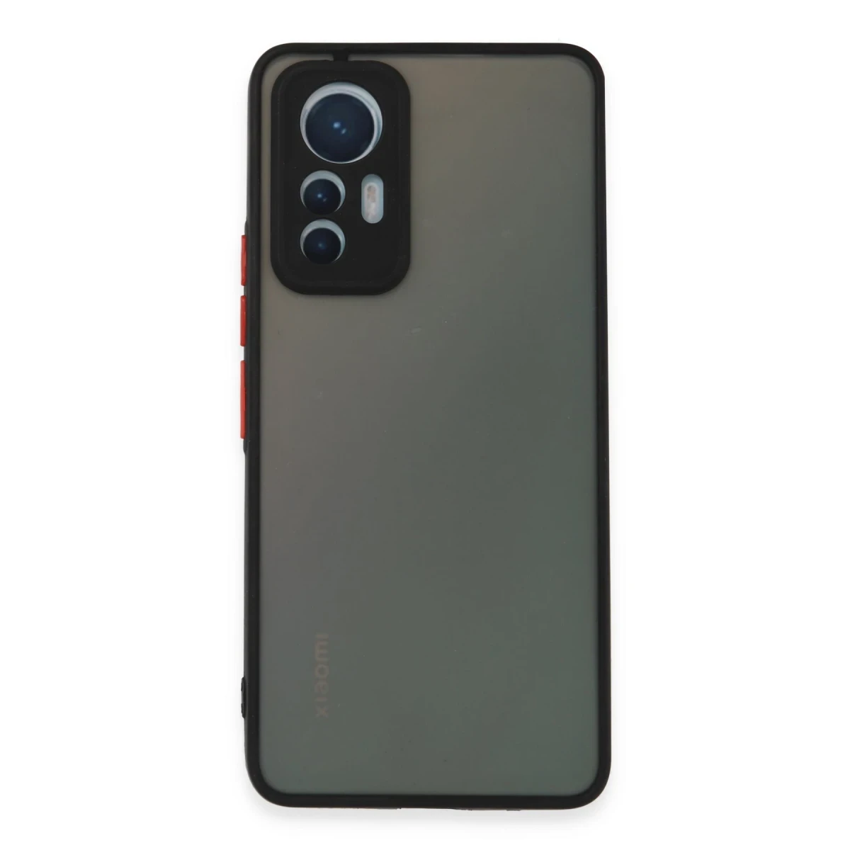 Newface Xiaomi Mi 12 Lite Kılıf Montreal Silikon Kapak - Siyah