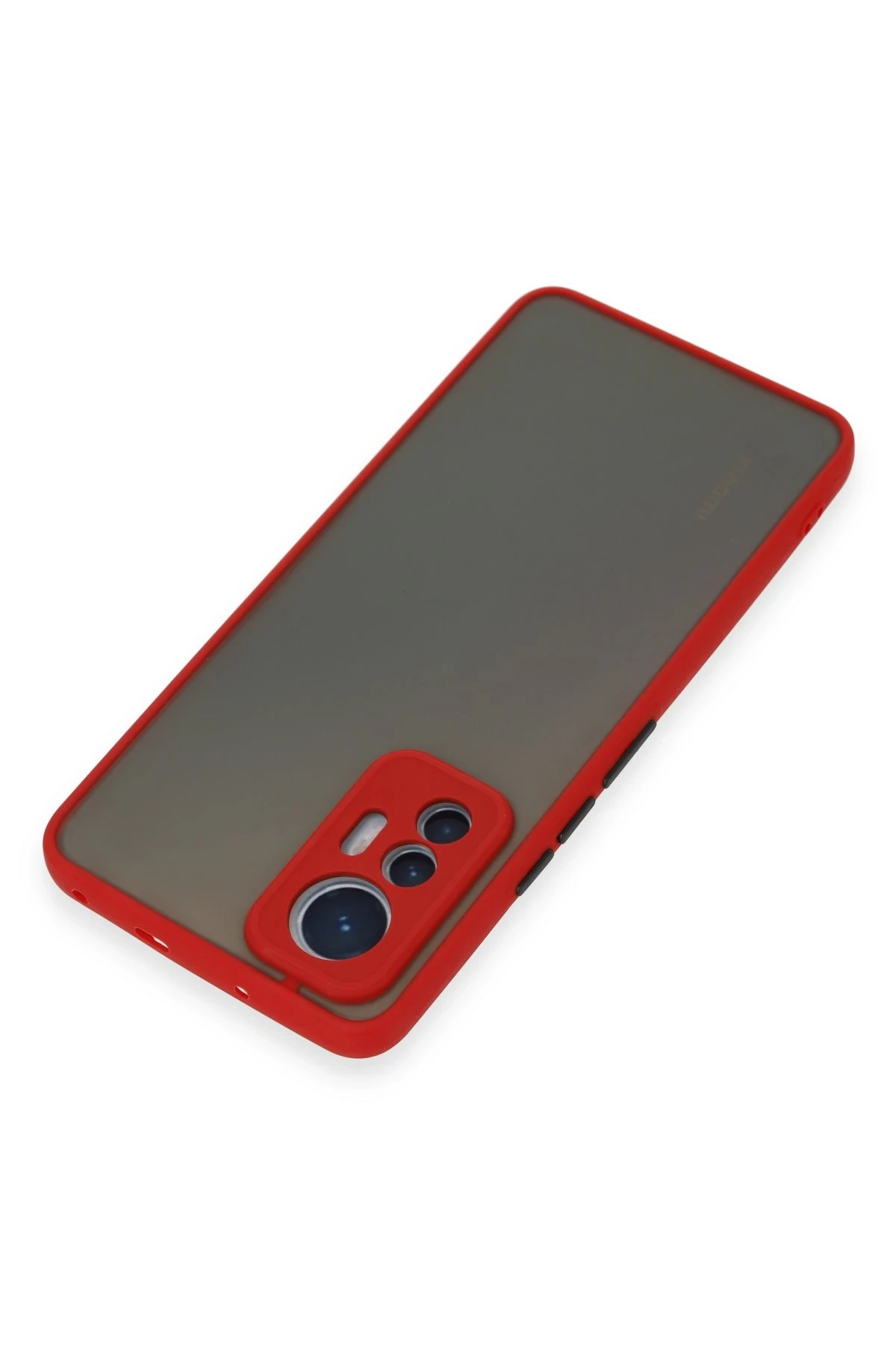 Newface Xiaomi Mi 12 Lite Kılıf Montreal Silikon Kapak - Kırmızı