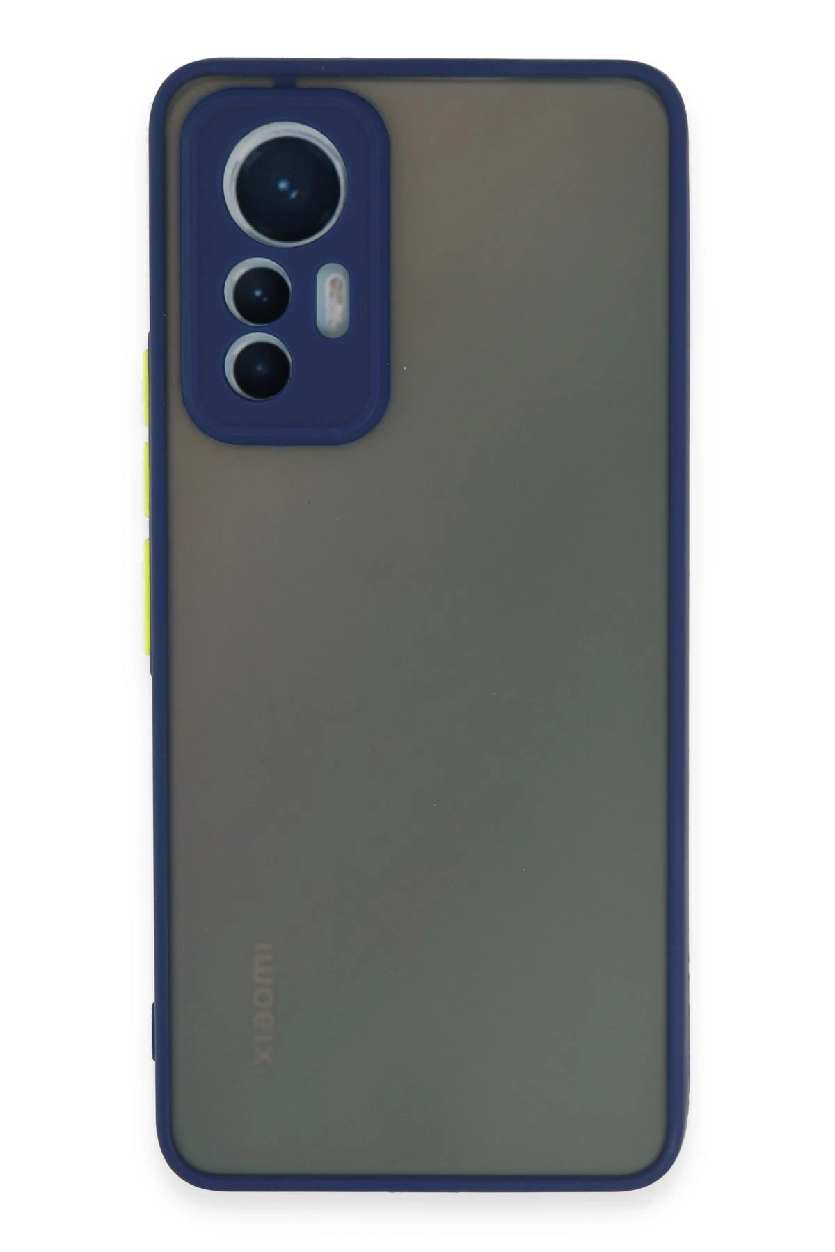 Newface Xiaomi Mi 12 Lite Kılıf Montreal Silikon Kapak - Lacivert