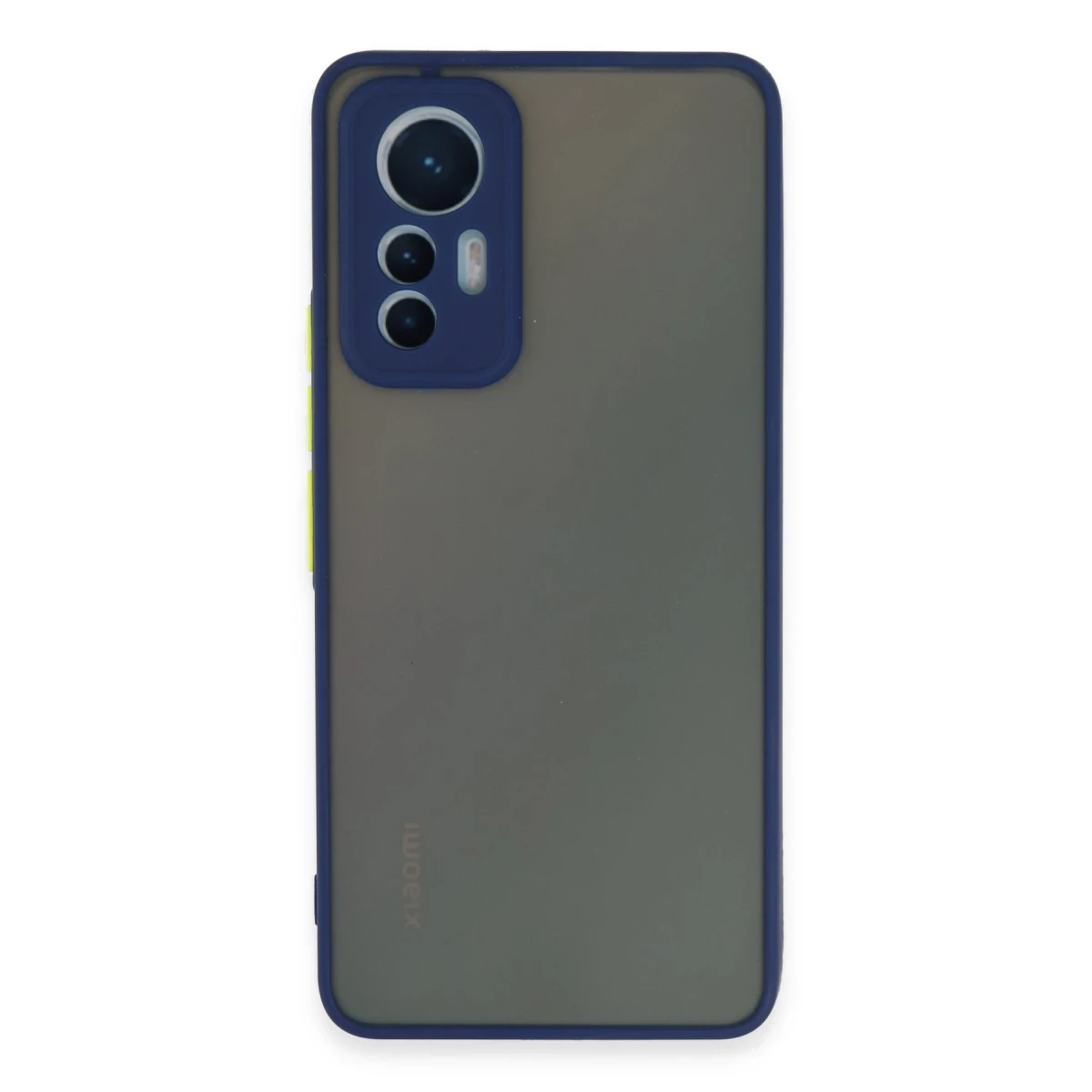 Newface Xiaomi Mi 12 Lite Kılıf Montreal Silikon Kapak - Lacivert