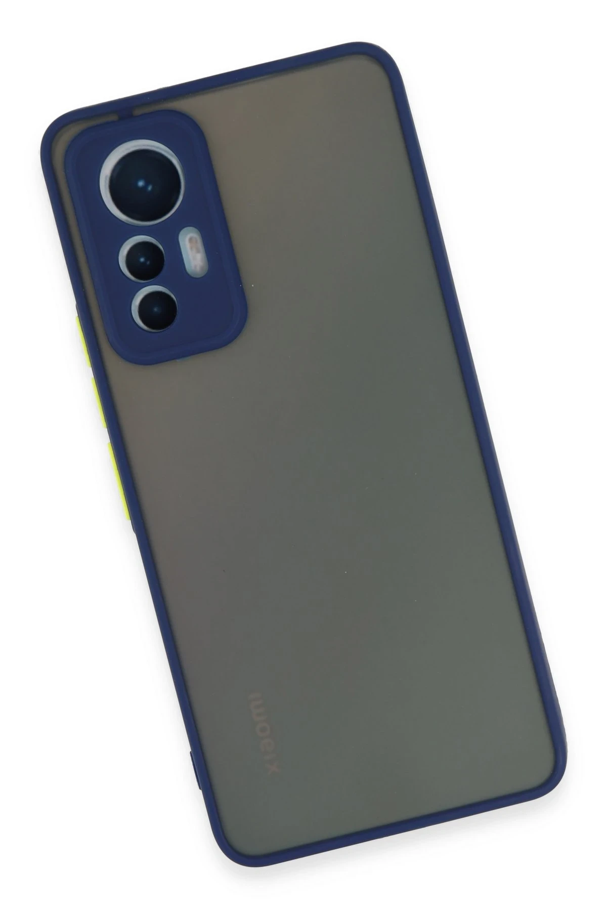 Newface Xiaomi Mi 12 Lite Kılıf Montreal Silikon Kapak - Lacivert