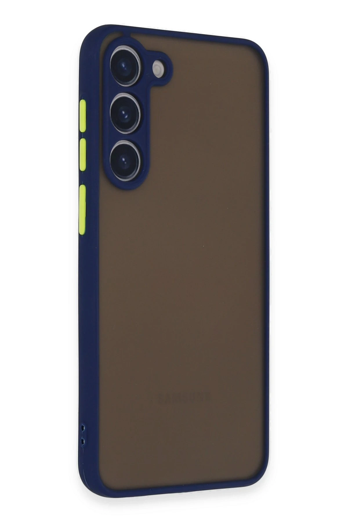 Newface Samsung Galaxy S23 Kılıf Montreal Silikon Kapak - Lacivert