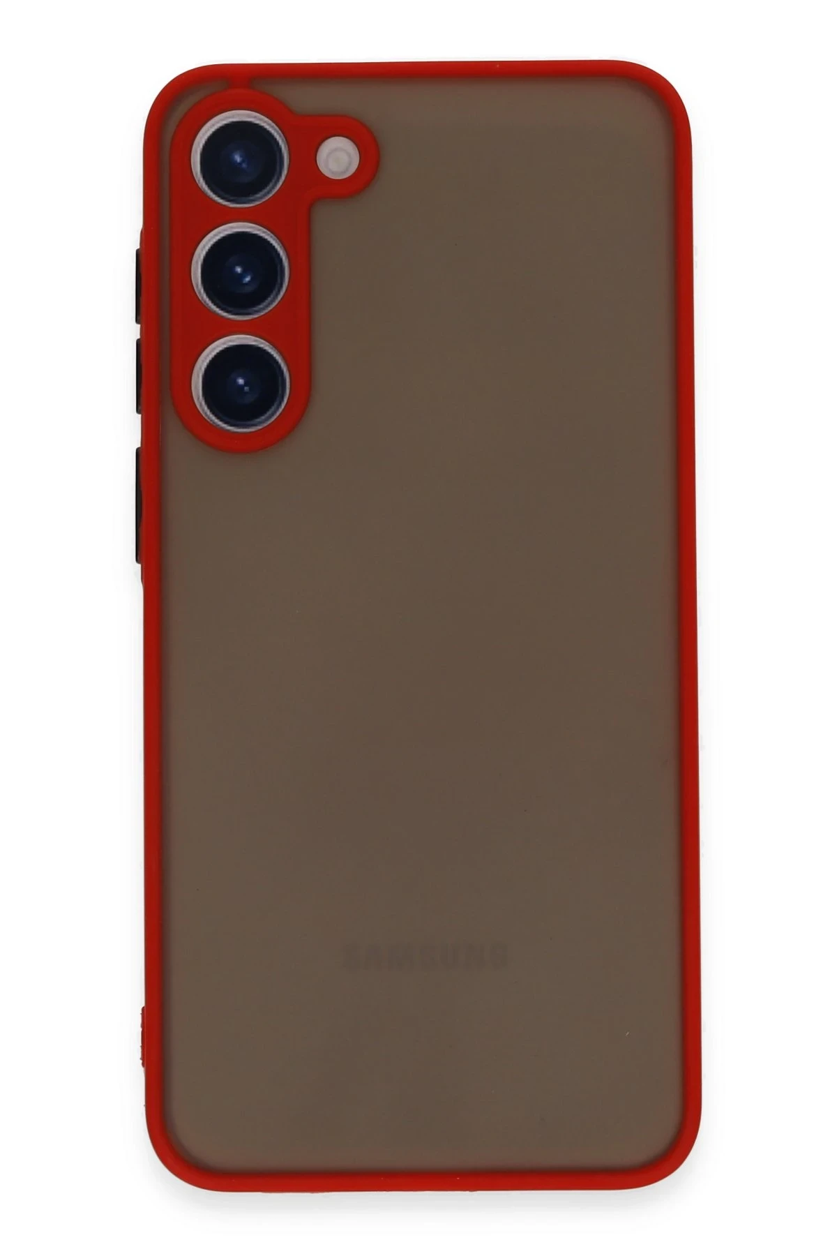Newface Samsung Galaxy S23 Plus Kılıf Montreal Silikon Kapak - Kırmızı