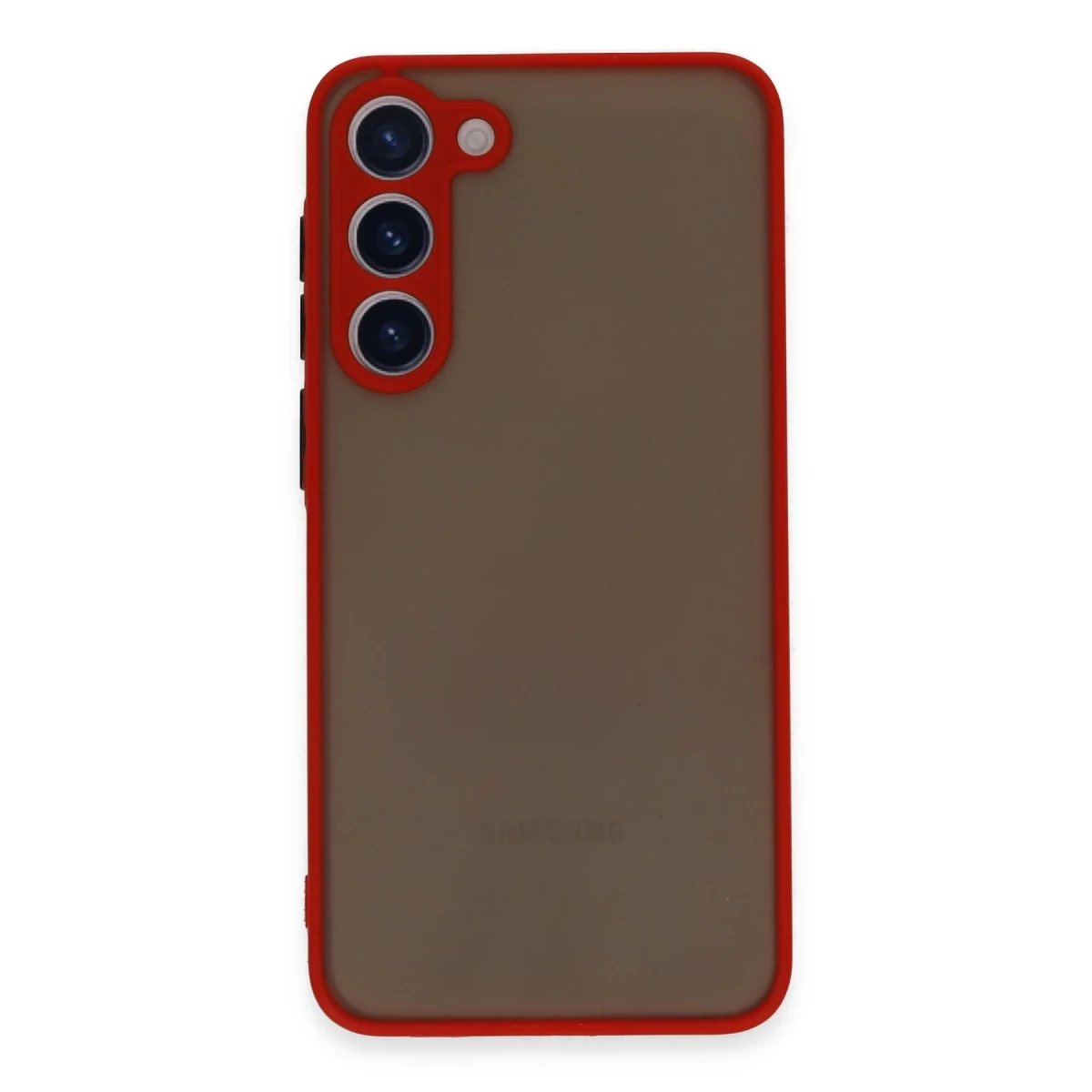Newface Samsung Galaxy S23 Plus Kılıf Montreal Silikon Kapak - Kırmızı