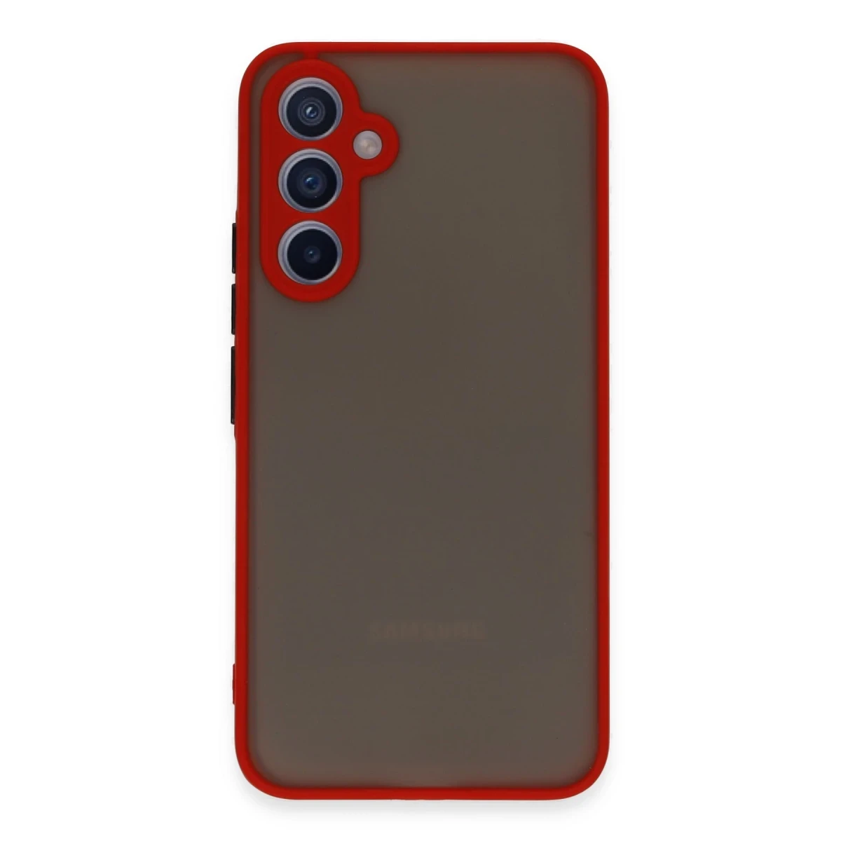 Newface Samsung Galaxy A34 5G Kılıf Montreal Silikon Kapak - Kırmızı