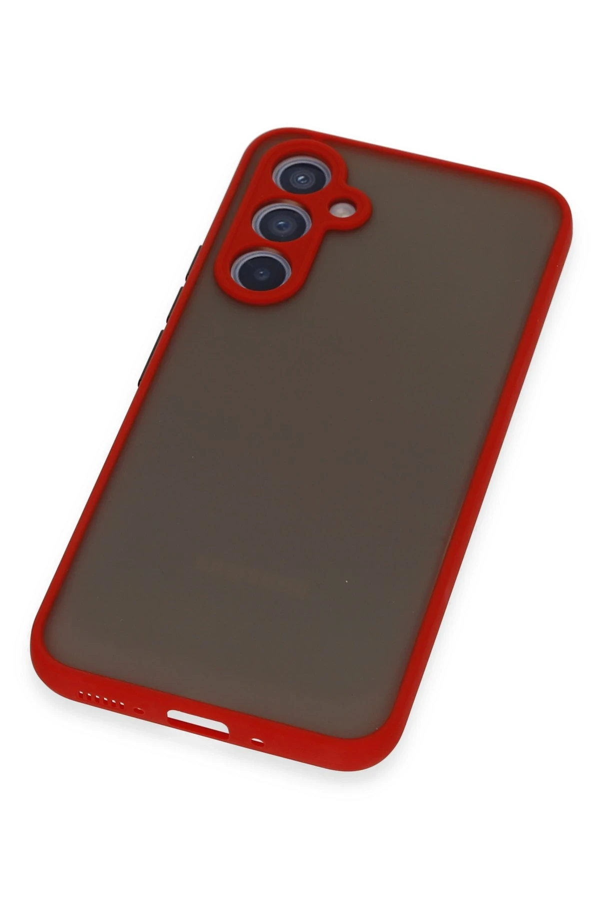 Newface Samsung Galaxy A34 5G Kılıf Montreal Silikon Kapak - Kırmızı