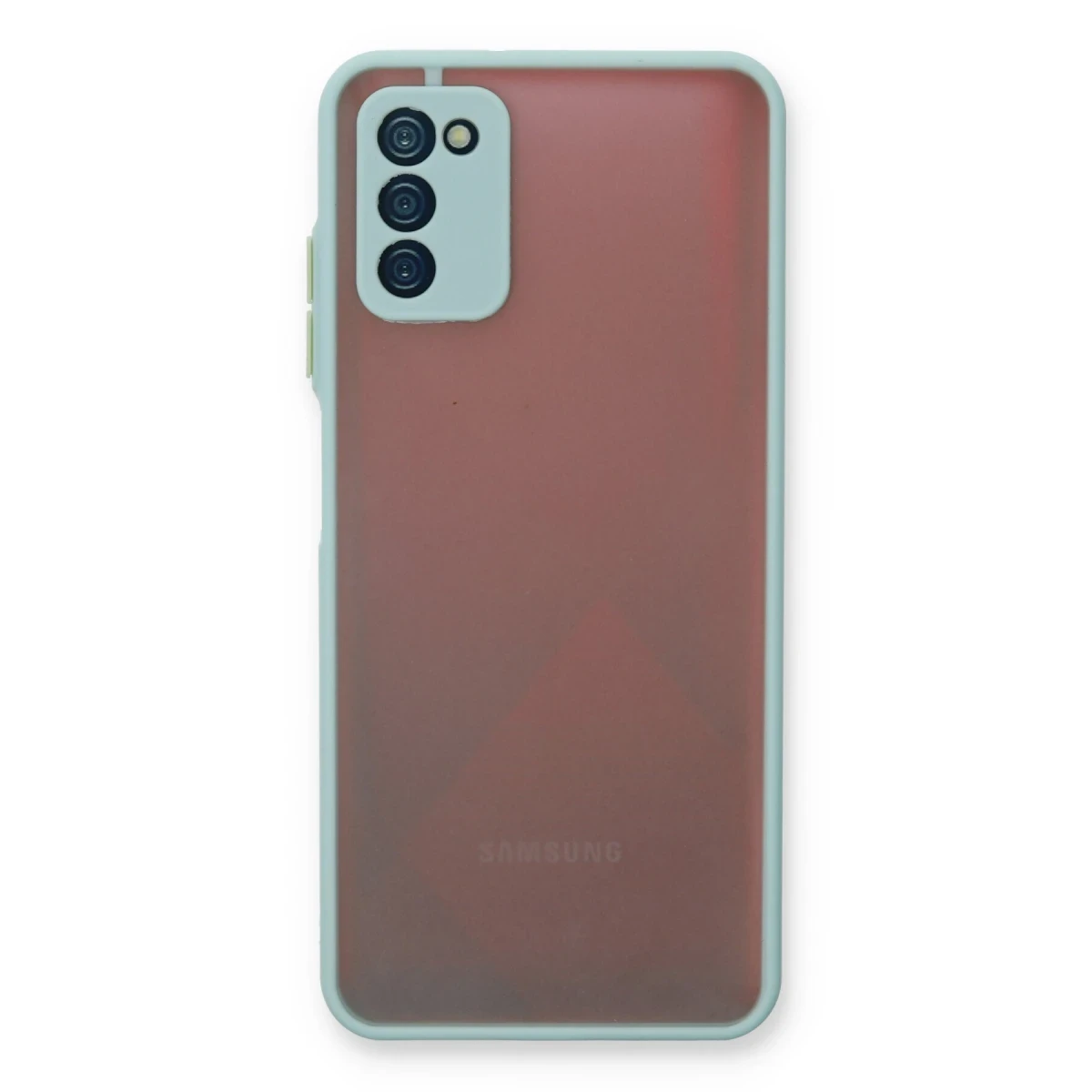 Newface Samsung Galaxy A03S Kılıf Montreal Silikon Kapak - Turkuaz