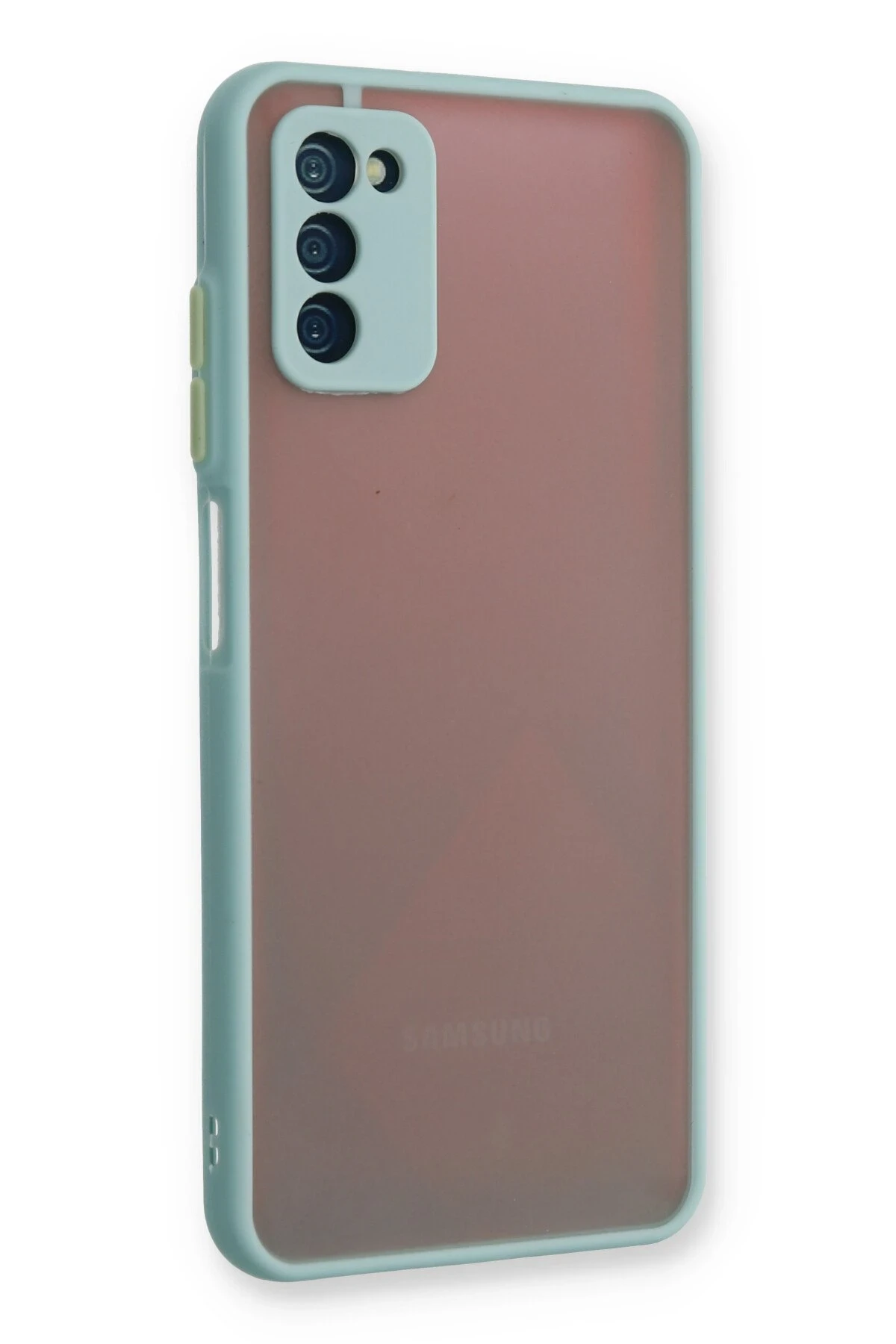 Newface Samsung Galaxy A03S Kılıf Montreal Silikon Kapak - Turkuaz