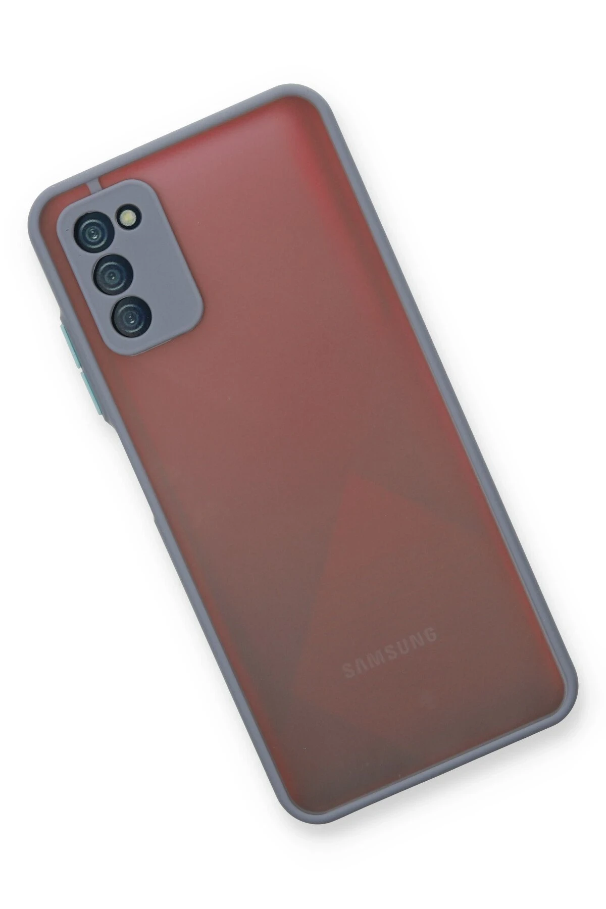 Newface Samsung Galaxy A03S Kılıf Montreal Silikon Kapak - Gri