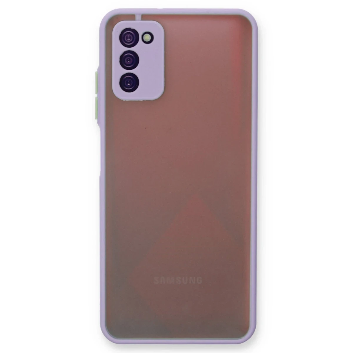 Newface Samsung Galaxy A03S Kılıf Montreal Silikon Kapak - Mor