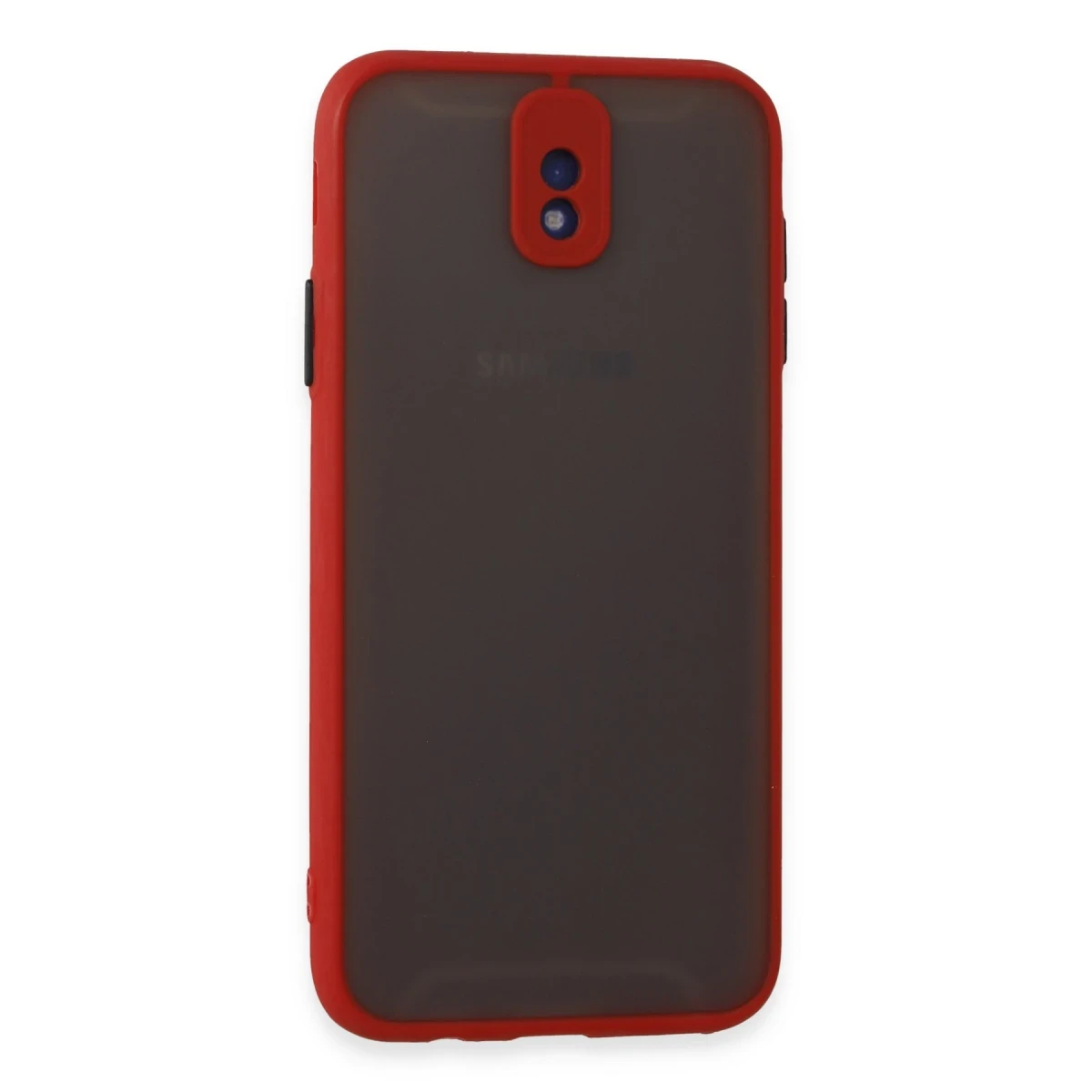 Newface Samsung Galaxy J7 Pro / J730 Kılıf Montreal Silikon Kapak - Kırmızı