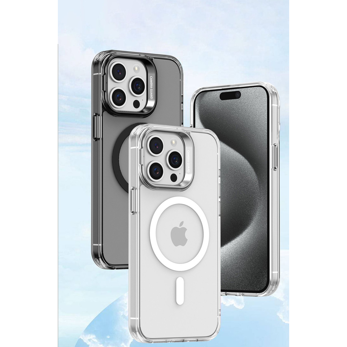 Joko Apple iPhone 15 Pro Armor Magsafe Kapak - Şeffaf — görsel 12