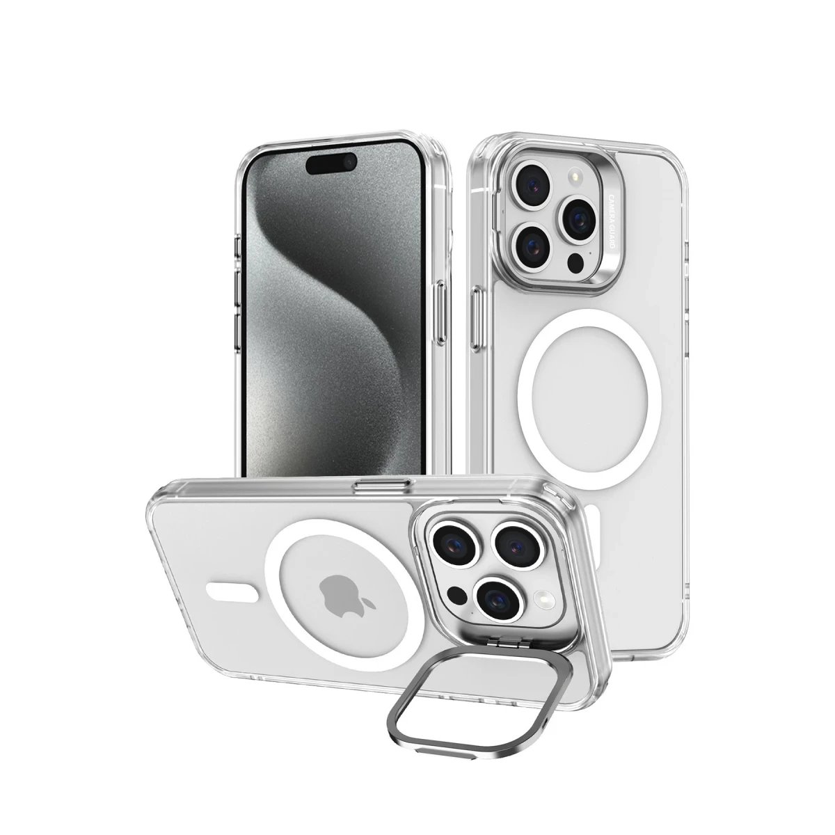 Joko Apple iPhone 15 Pro Max Armor Magsafe Kapak - Şeffaf — görsel 6