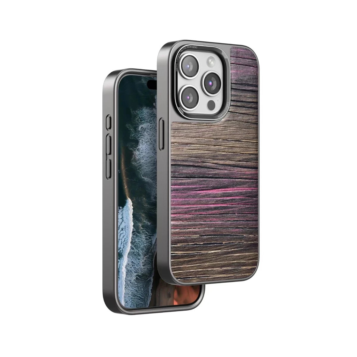 Venco Apple iPhone 15 Pro Wave Kapak - Pembe