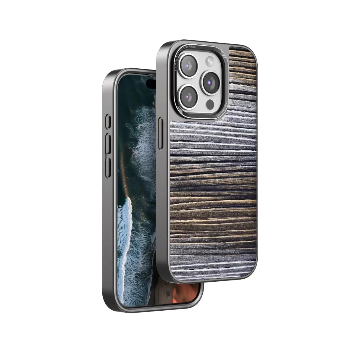 Venco Apple iPhone 15 Pro Max Wave Kapak - Sarı