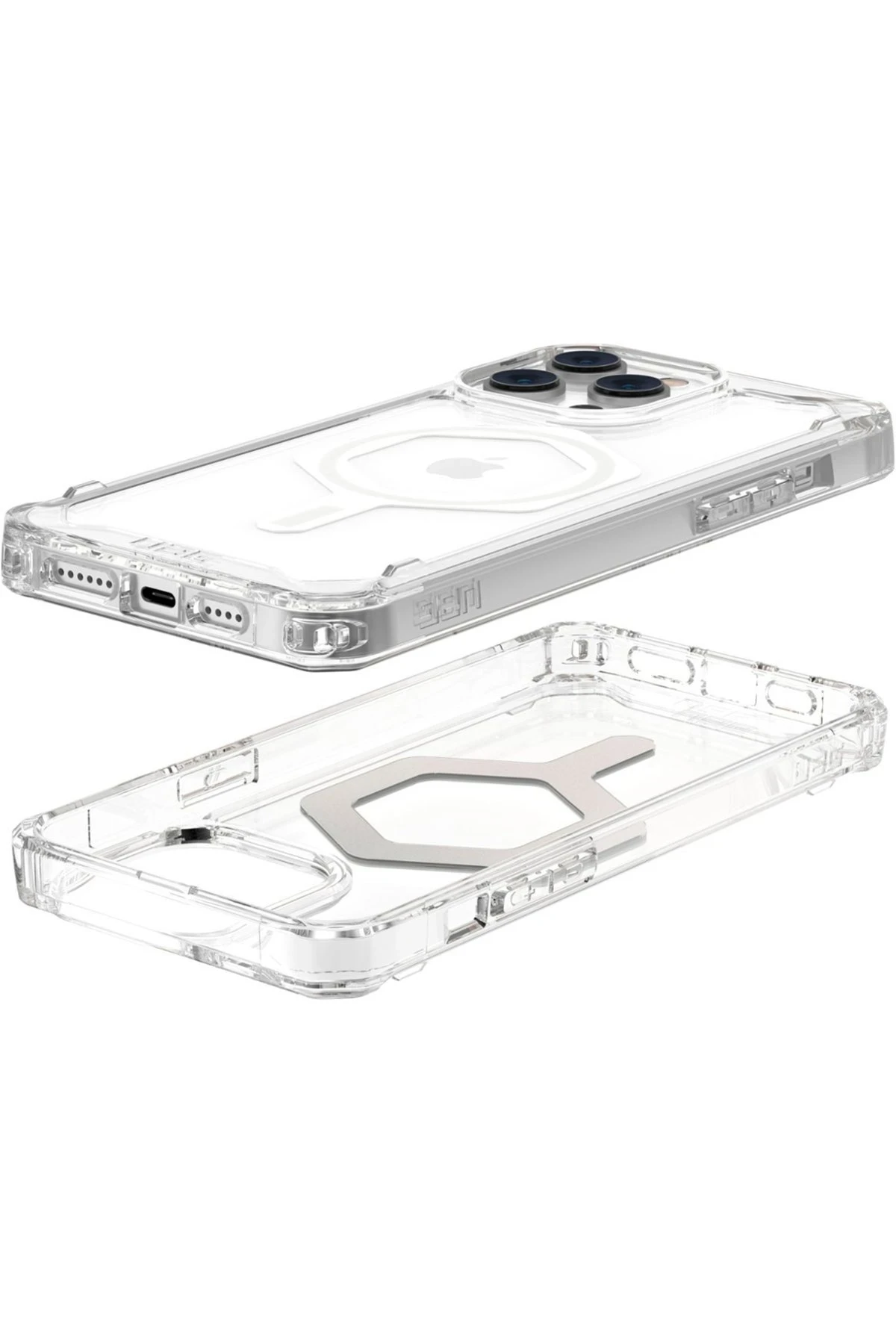 Newface iPhone 14 Pro Kılıf Uag Plyo Magneticsafe Silikon - Şeffaf