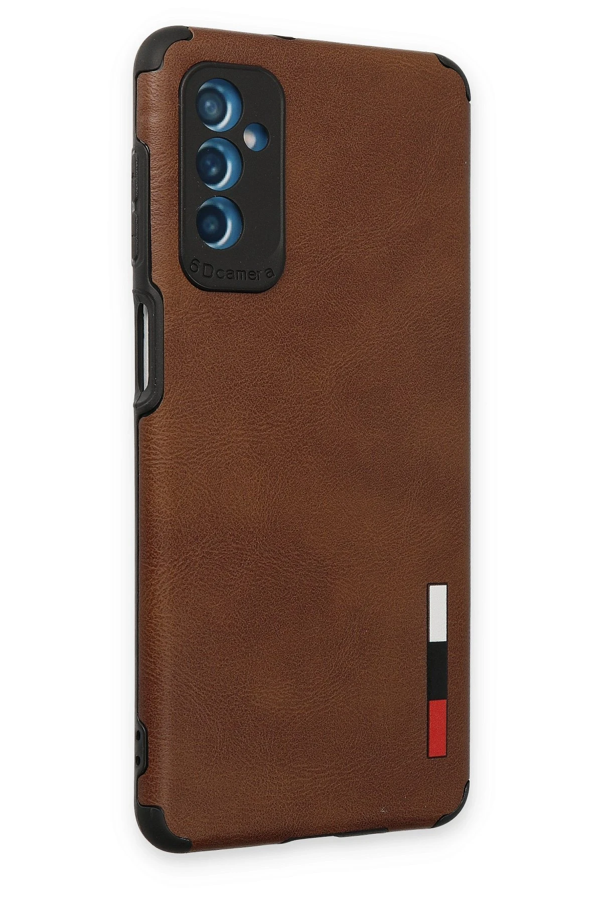 Newface Samsung Galaxy M52 5G Kılıf Loop Deri Silikon - Kahverengi