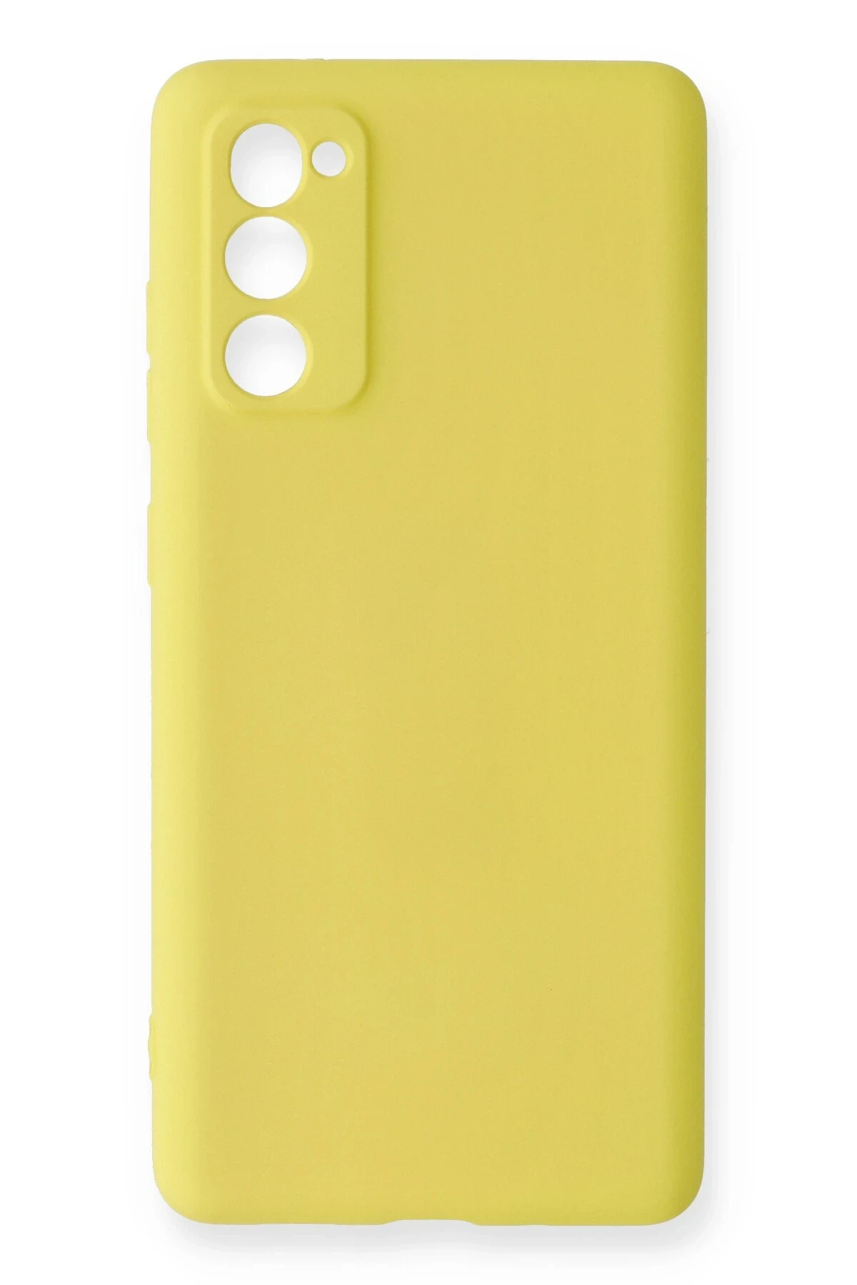 Newface Samsung Galaxy S20 FE Kılıf Nano içi Kadife Silikon - Sarı