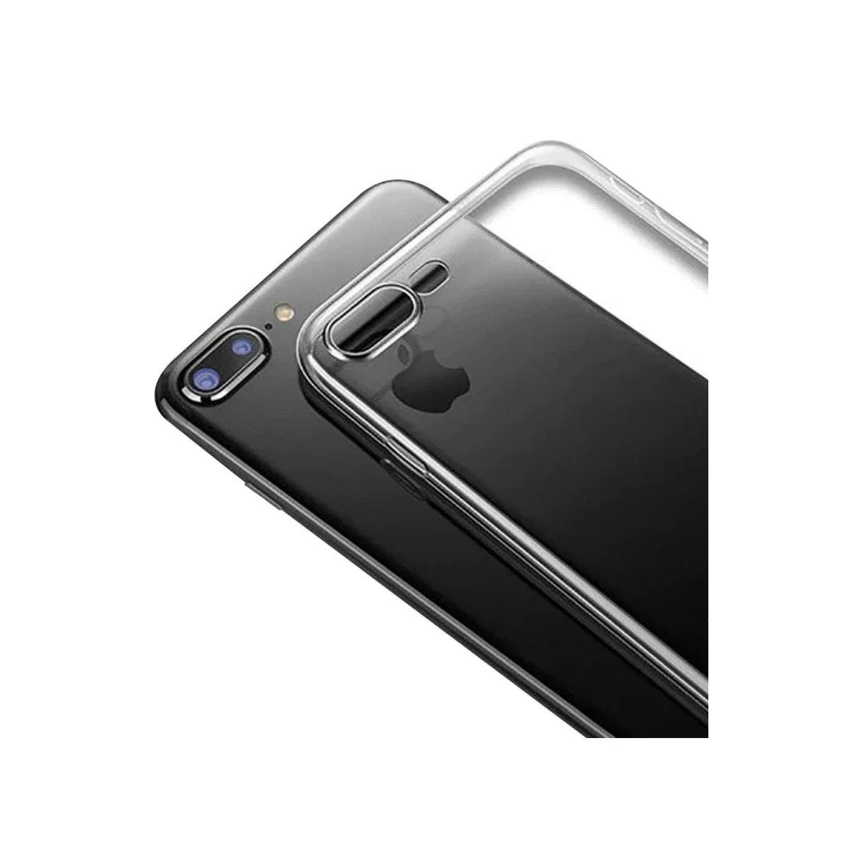 Newface Apple iPhone 8 Plus Kılıf Lüx Şeffaf Silikon