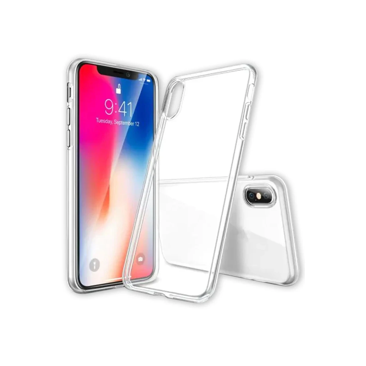Newface Apple iPhone XS Max Kılıf Lüx Şeffaf Silikon