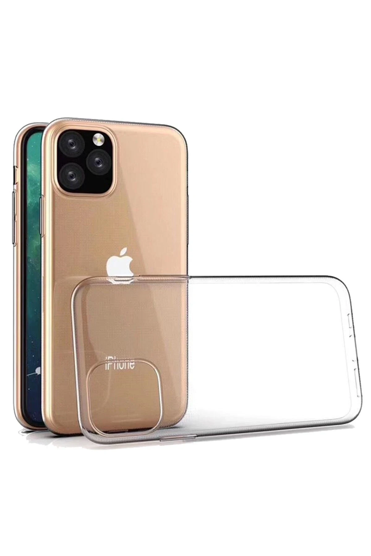 Newface iPhone 11 Pro Max Kılıf Lüx Şeffaf Silikon
