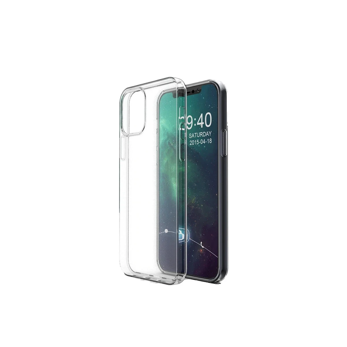 Newface Apple iPhone 12 Mini Kılıf Lüx Şeffaf Silikon