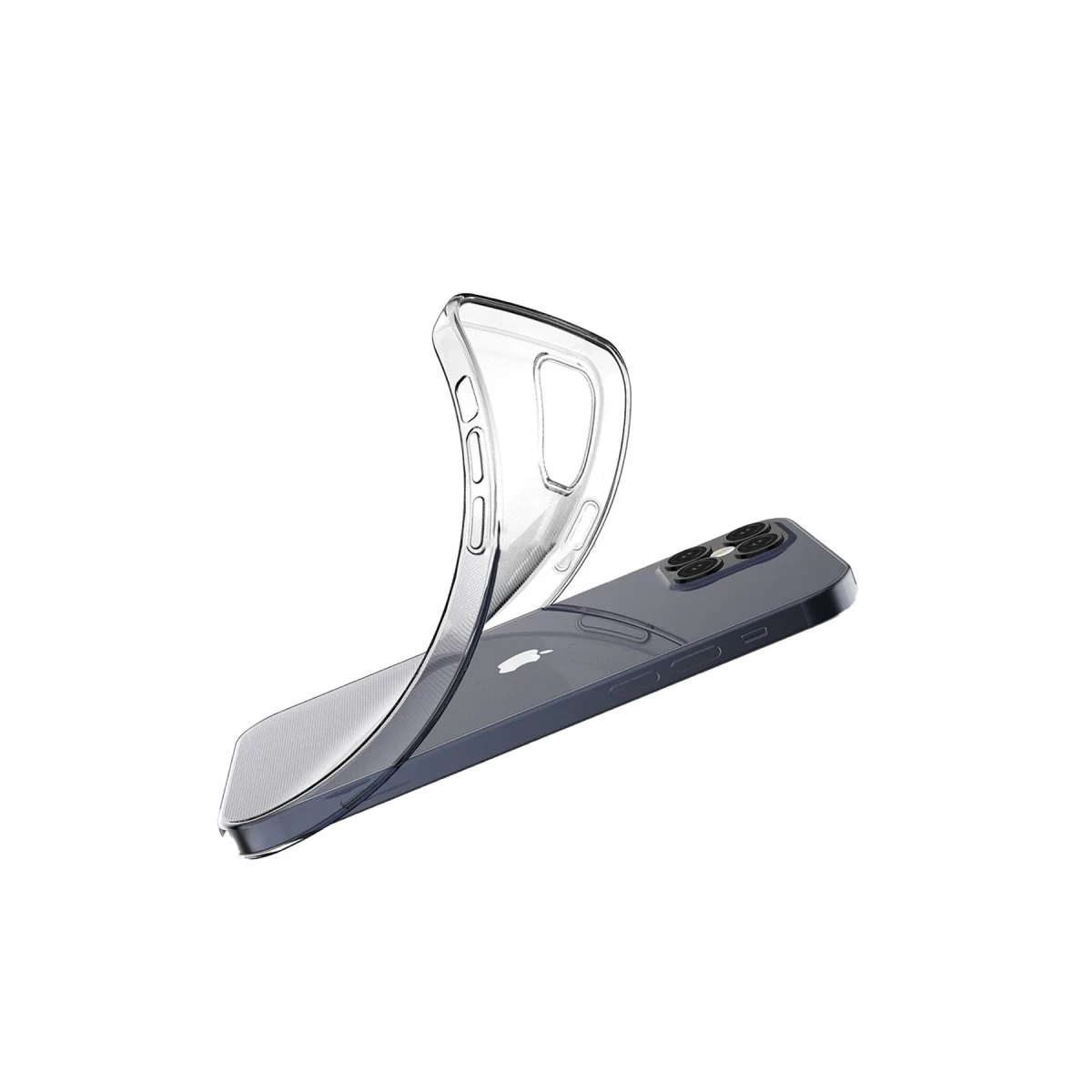 Newface Apple iPhone 12 Pro Max Kılıf Lüx Şeffaf Silikon
