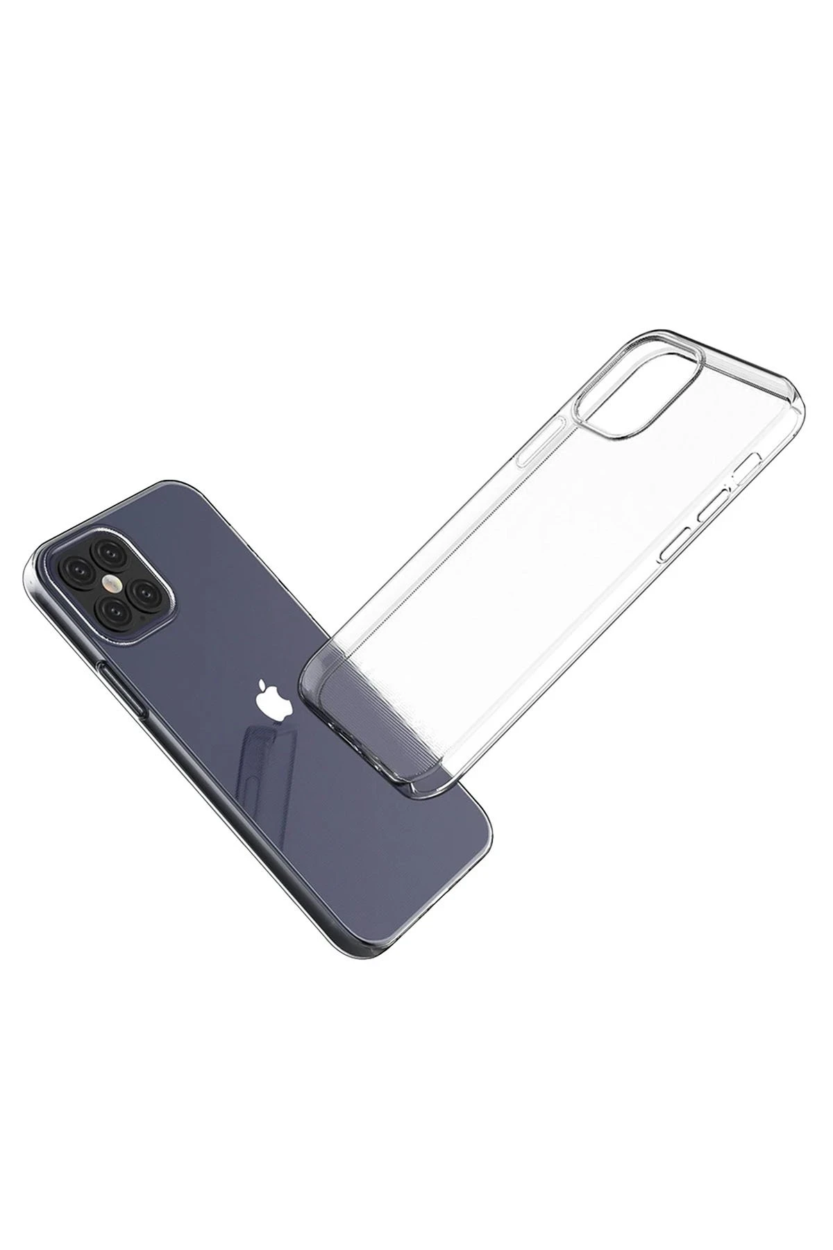 Newface iPhone 12 Pro Max Kılıf Lüx Şeffaf Silikon