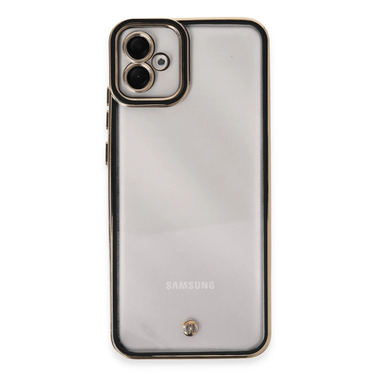 Newface Samsung Galaxy A04E Kılıf Liva Lens Silikon - Siyah