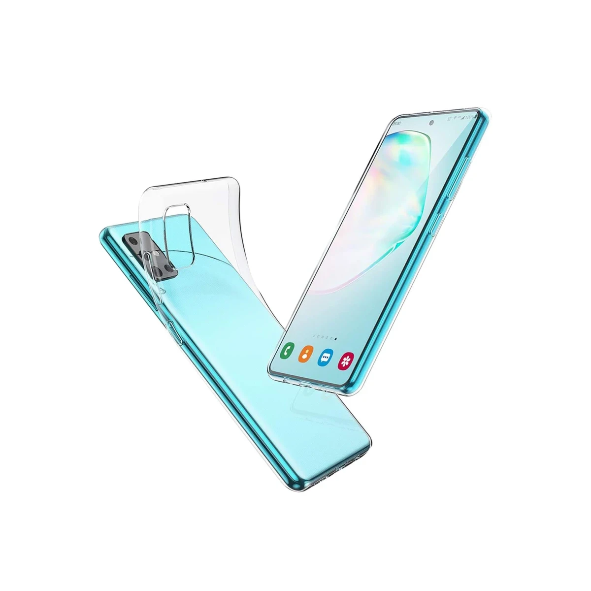Newface Samsung Galaxy A51 Kılıf Lüx Şeffaf Silikon