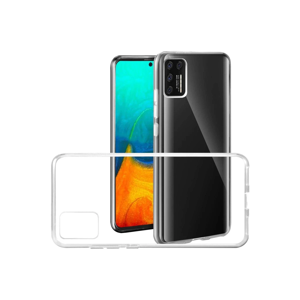 Newface Samsung Galaxy A71 Kılıf Lüx Şeffaf Silikon