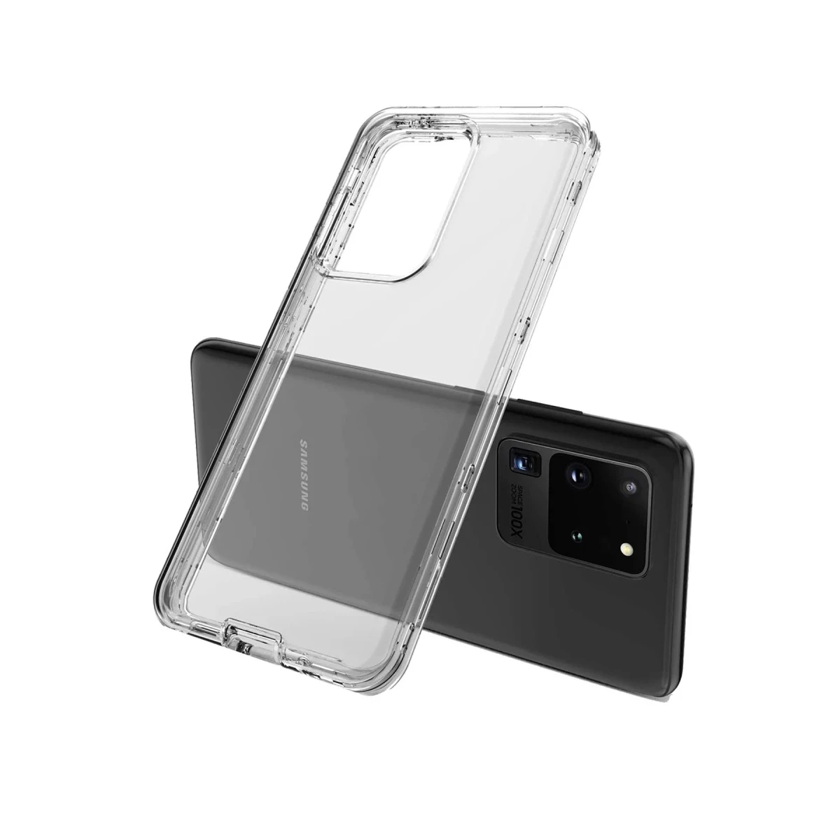 Newface Samsung Galaxy S20 Plus Kılıf Lüx Şeffaf Silikon