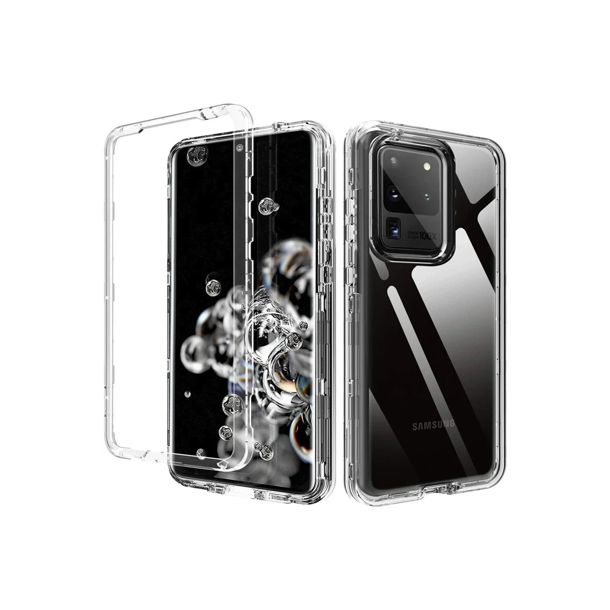 Newface Samsung Galaxy S20 Plus Kılıf Lüx Şeffaf Silikon