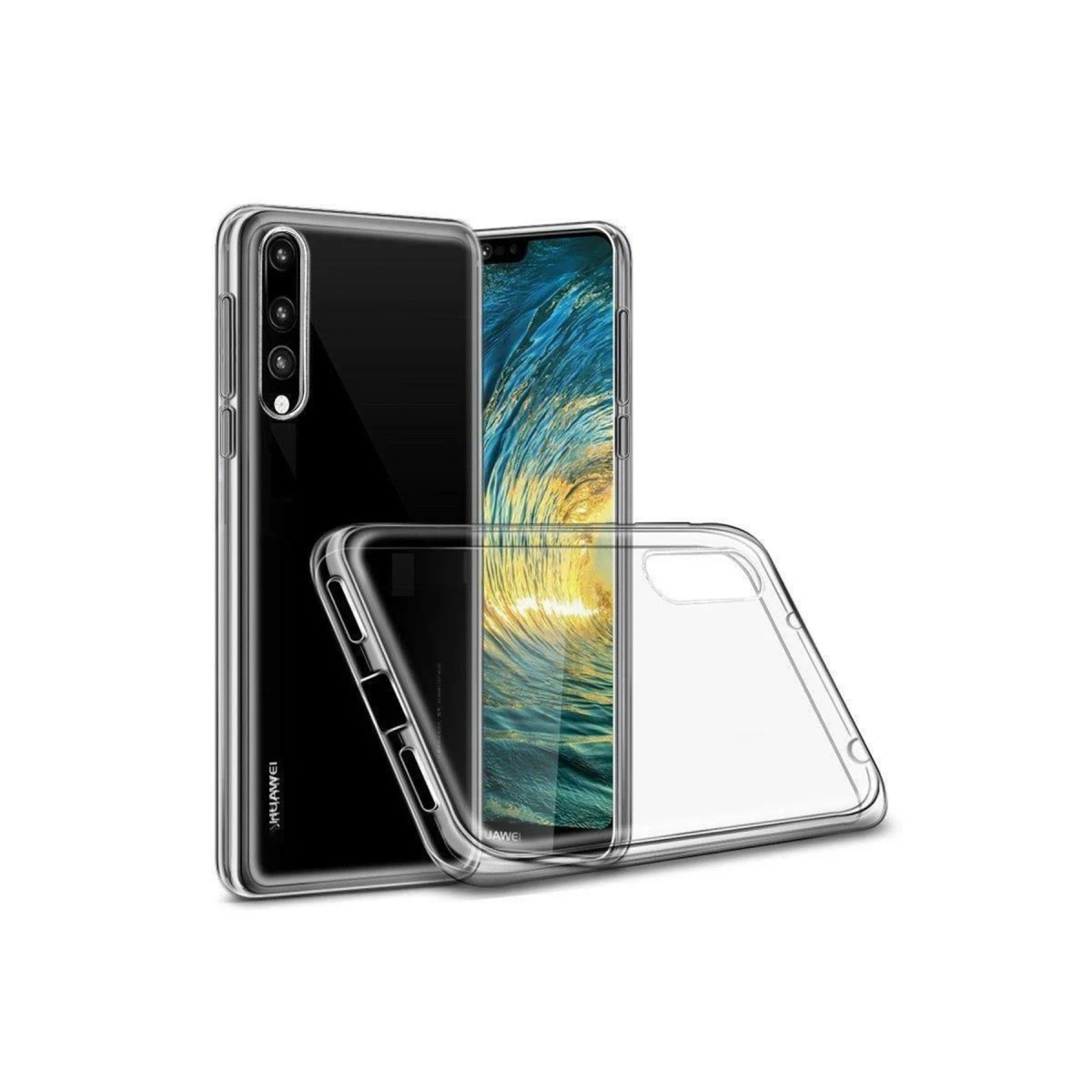 Newface Huawei P30 Lite Kılıf Lüx Şeffaf Silikon