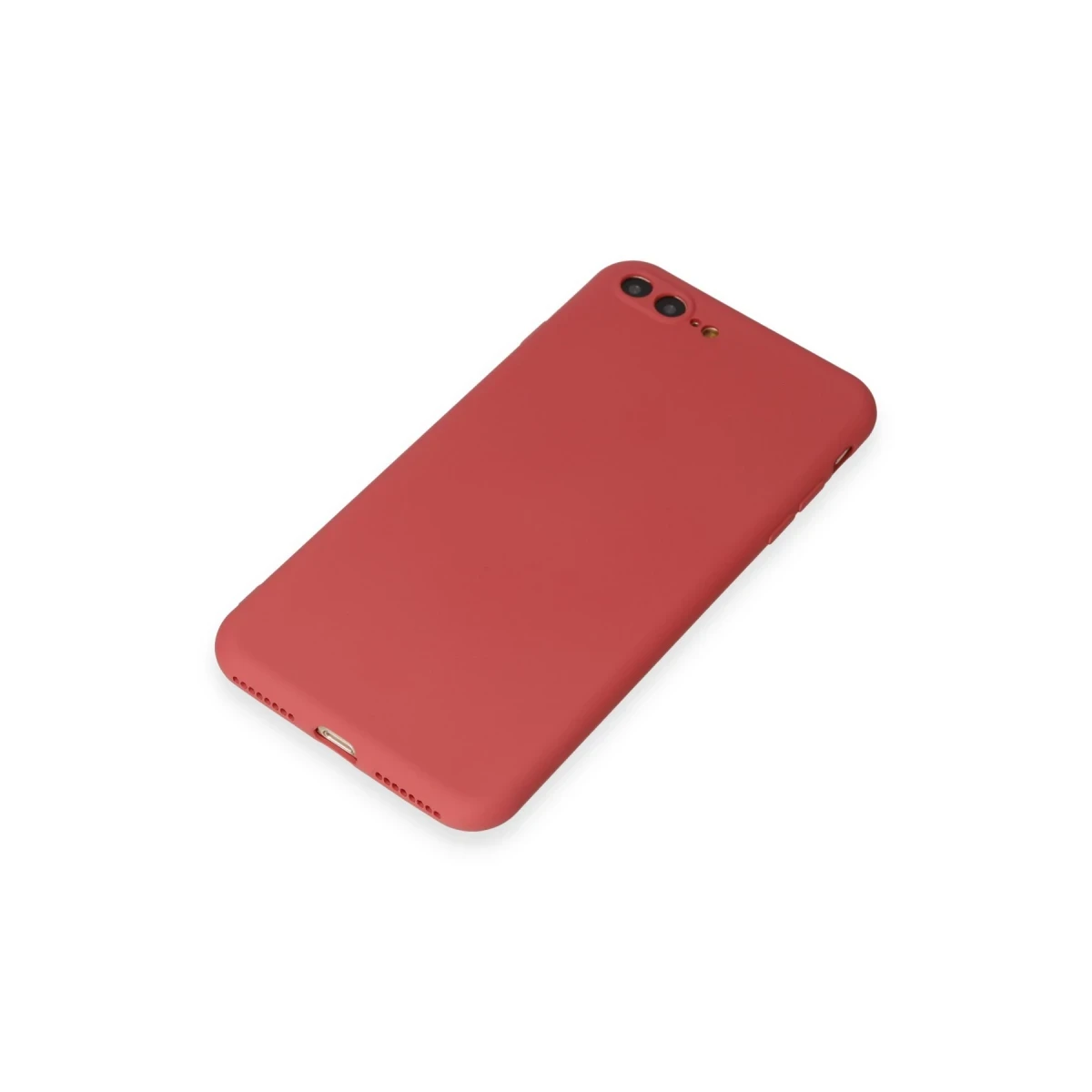 Newface Apple iPhone 7 Plus Kılıf First Silikon - Kiremit