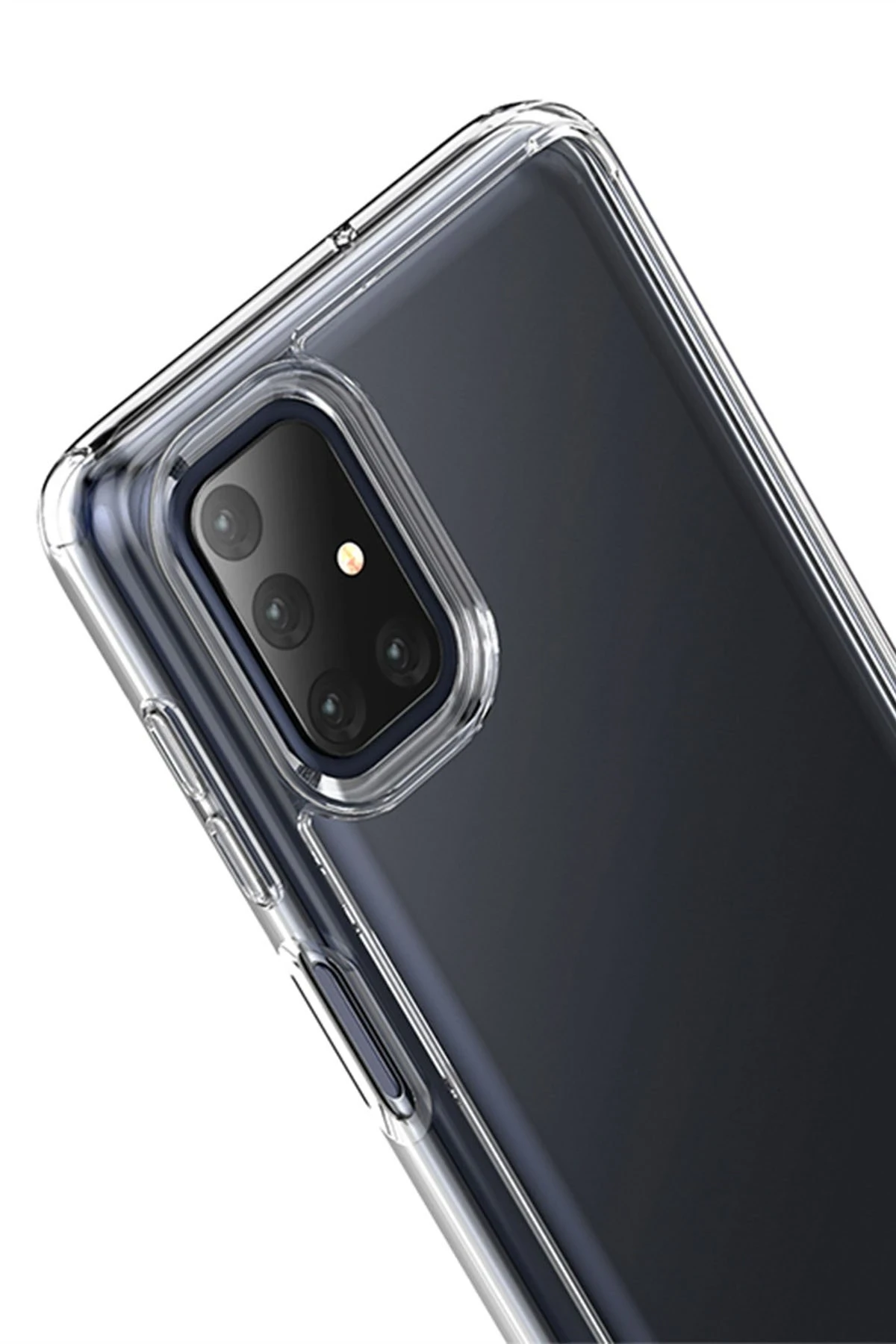 Newface Samsung Galaxy M51 Kılıf Lüx Şeffaf Silikon