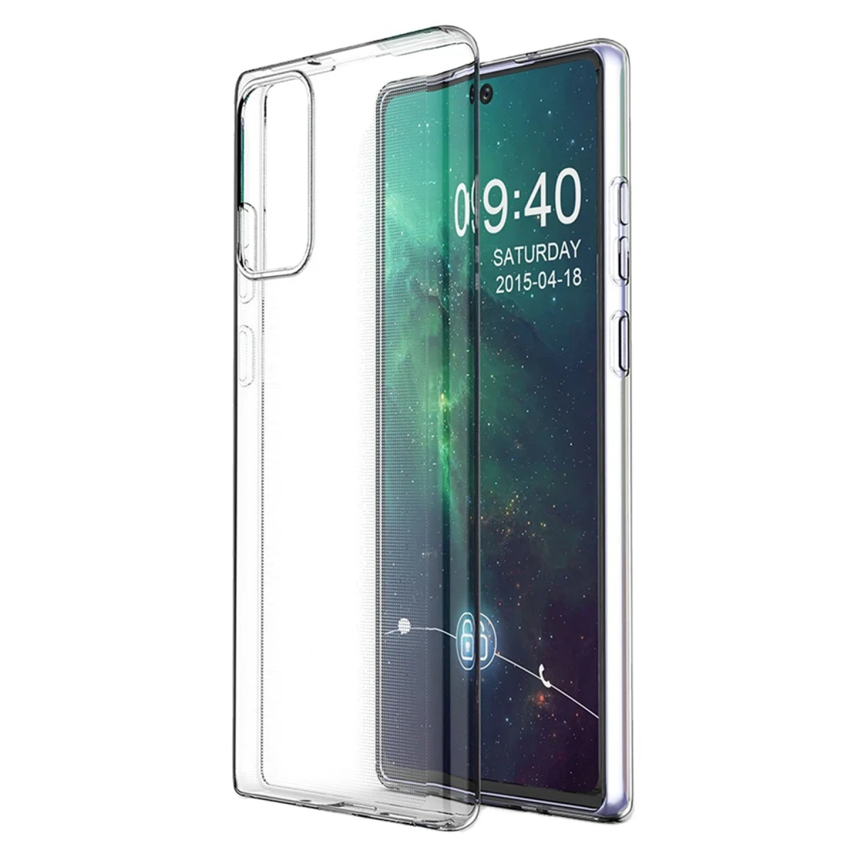 Newface Samsung Galaxy Note 20 Kılıf Lüx Şeffaf Silikon