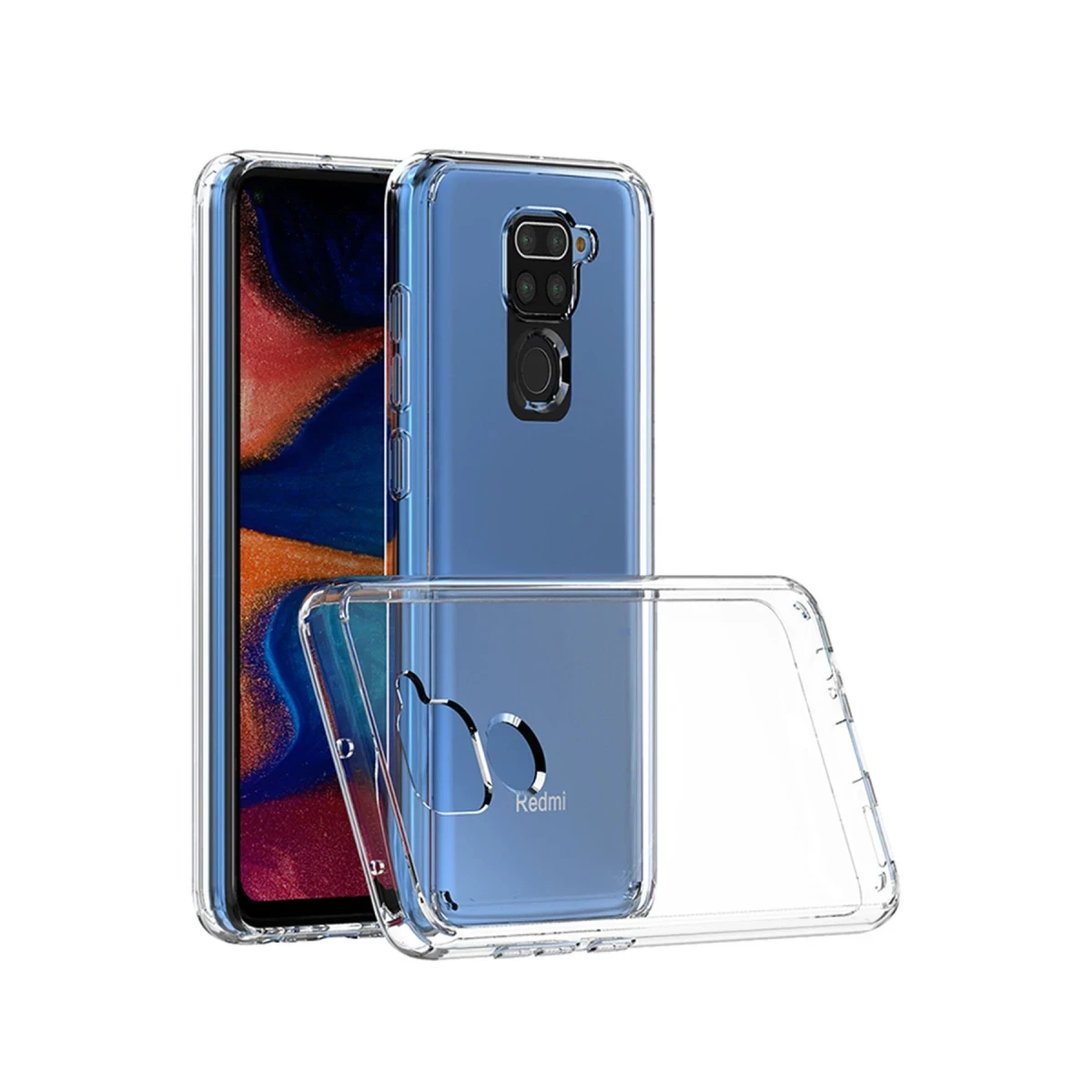 Newface Xiaomi Redmi Note 9 Kılıf Lüx Şeffaf Silikon - Şeffaf