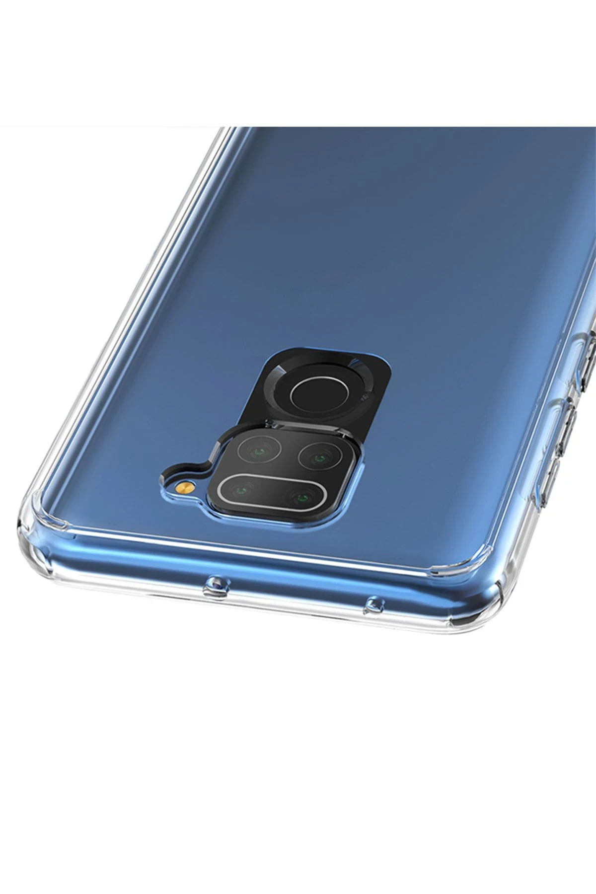 Newface Xiaomi Redmi Note 9 Kılıf Lüx Şeffaf Silikon - Şeffaf