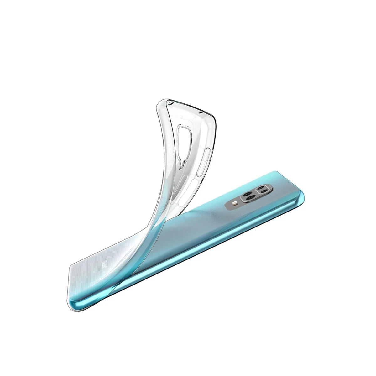 Newface Xiaomi Redmi Note 9 Pro Kılıf Lüx Şeffaf Silikon - Şeffaf