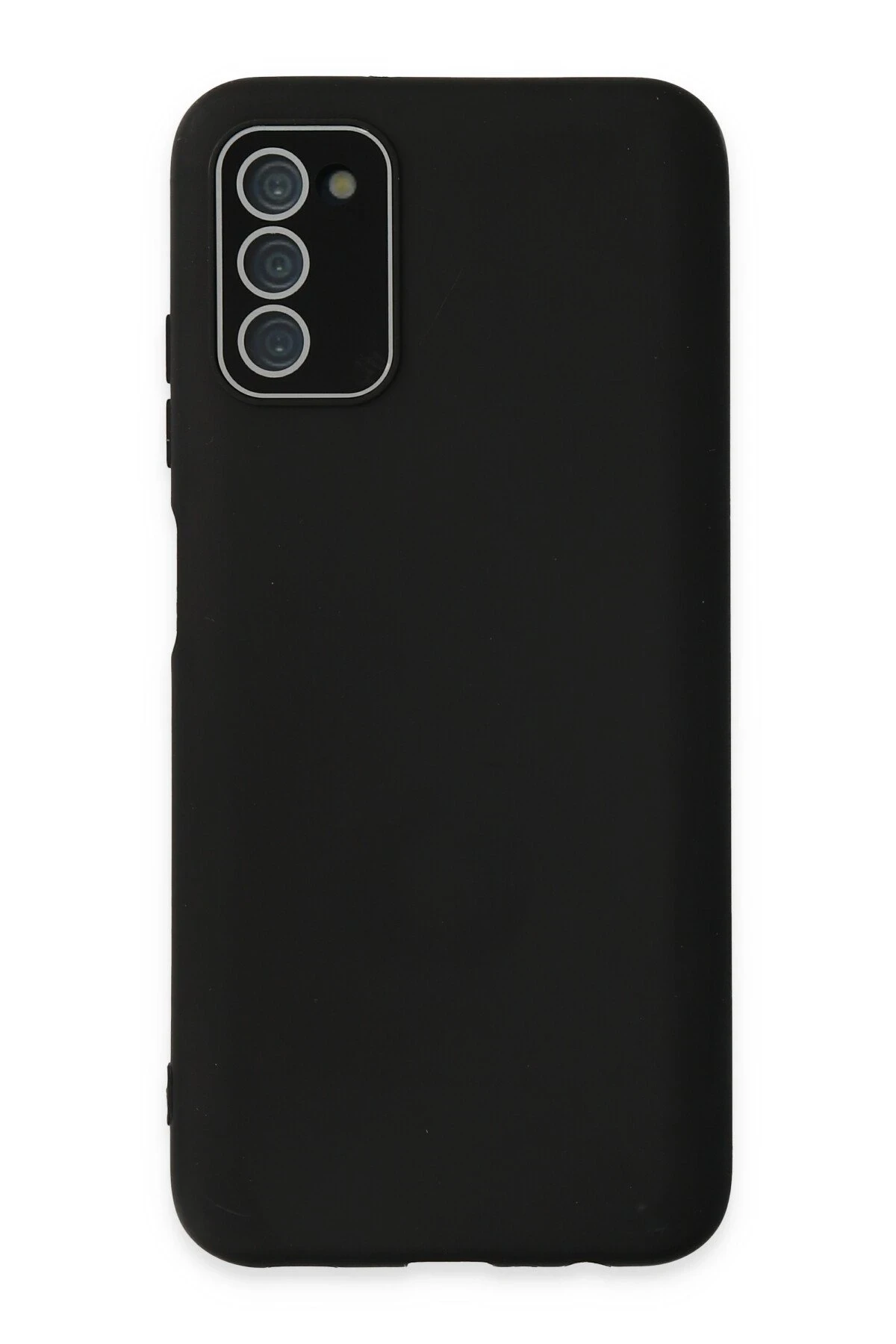 Newface Samsung Galaxy A03S Kılıf Lansman Glass Kapak - Siyah