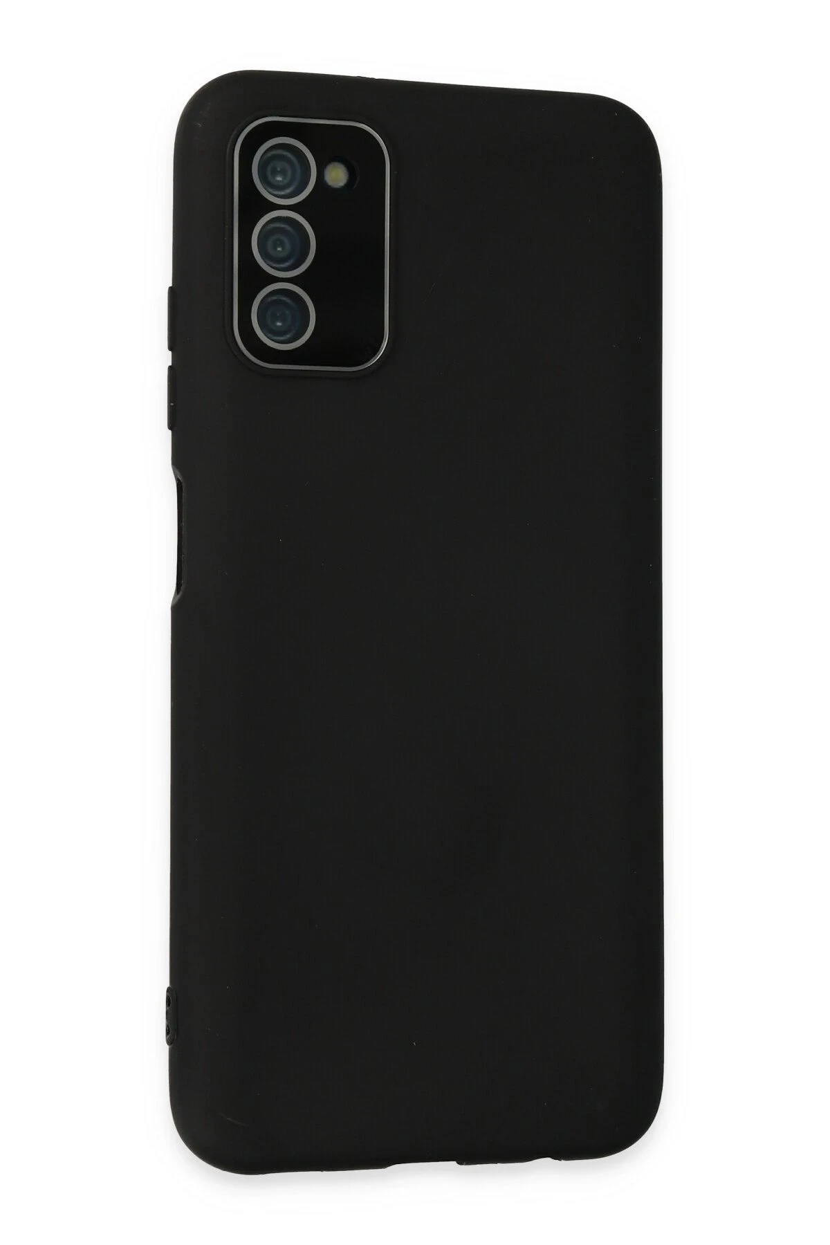 Newface Samsung Galaxy A03S Kılıf Lansman Glass Kapak - Siyah