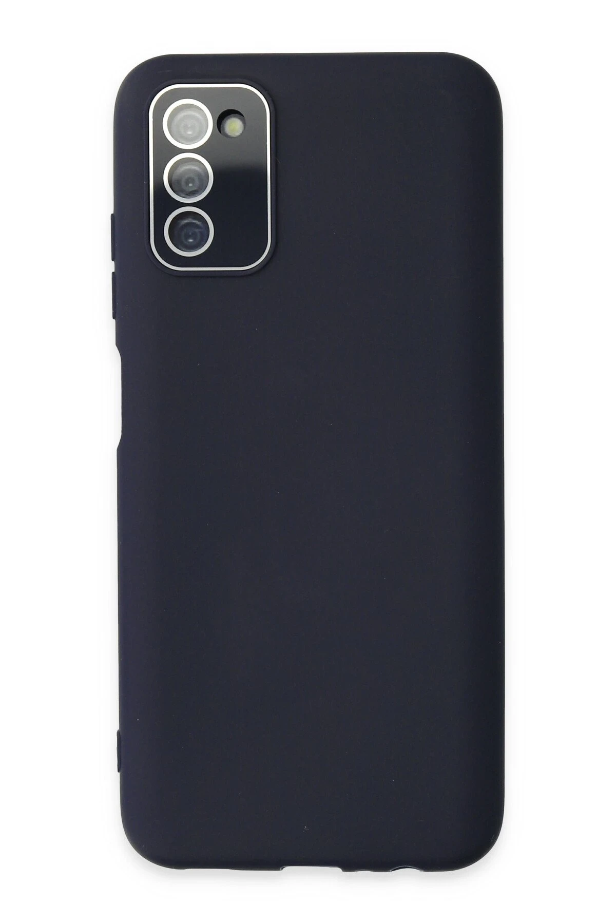 Newface Samsung Galaxy A03S Kılıf Lansman Glass Kapak - Lacivert