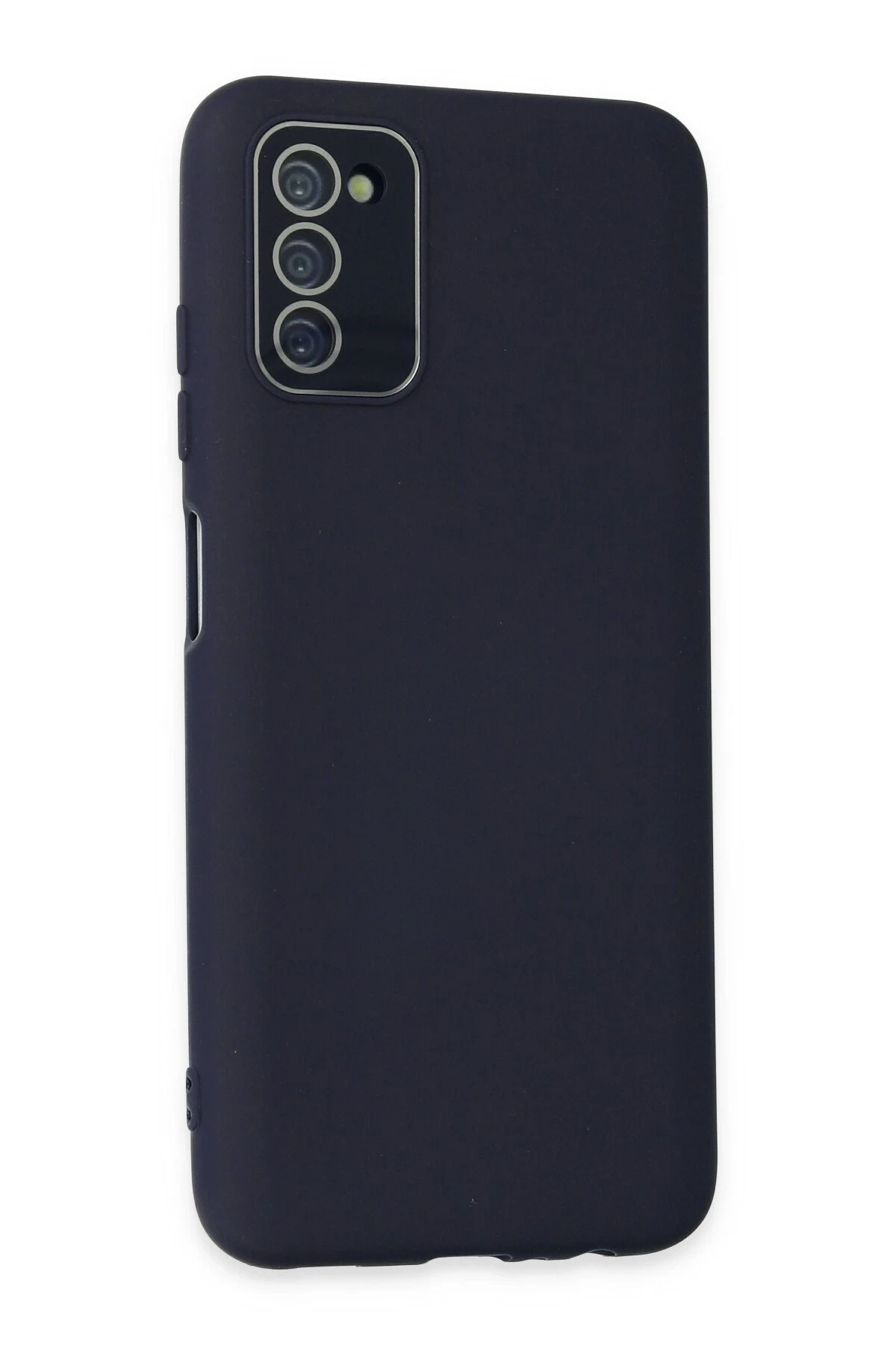 Newface Samsung Galaxy A03S Kılıf Lansman Glass Kapak - Lacivert