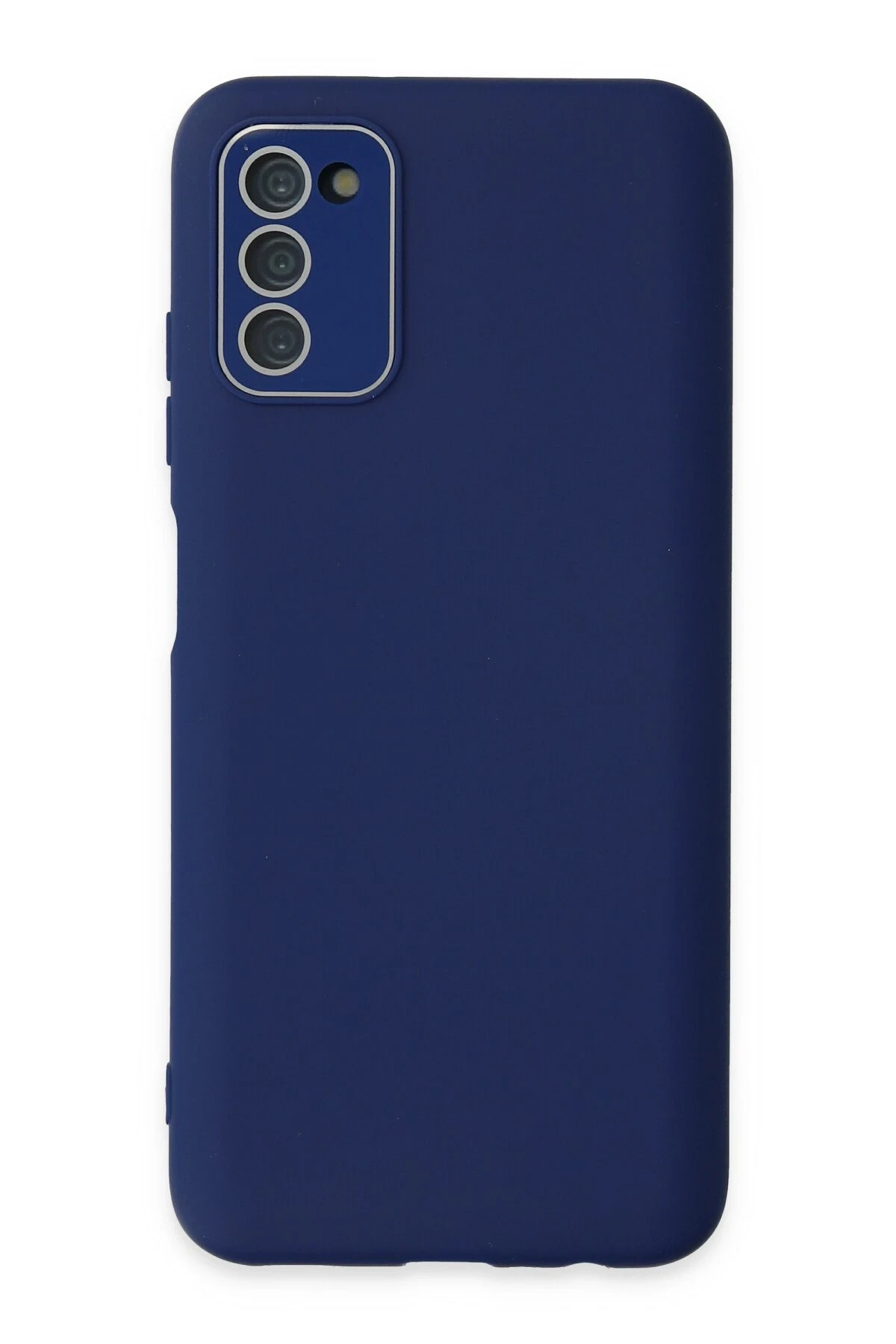 Newface Samsung Galaxy A03S Kılıf Lansman Glass Kapak - Sky Blue