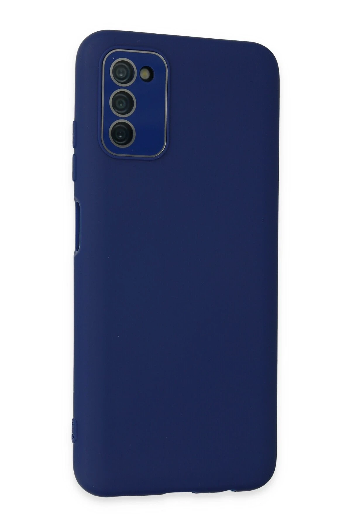 Newface Samsung Galaxy A03S Kılıf Lansman Glass Kapak - Sky Blue